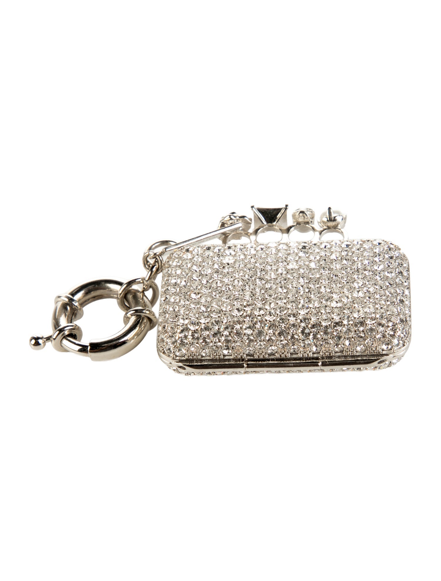 Alexander McQueen Encrusted Knuckle Keychain