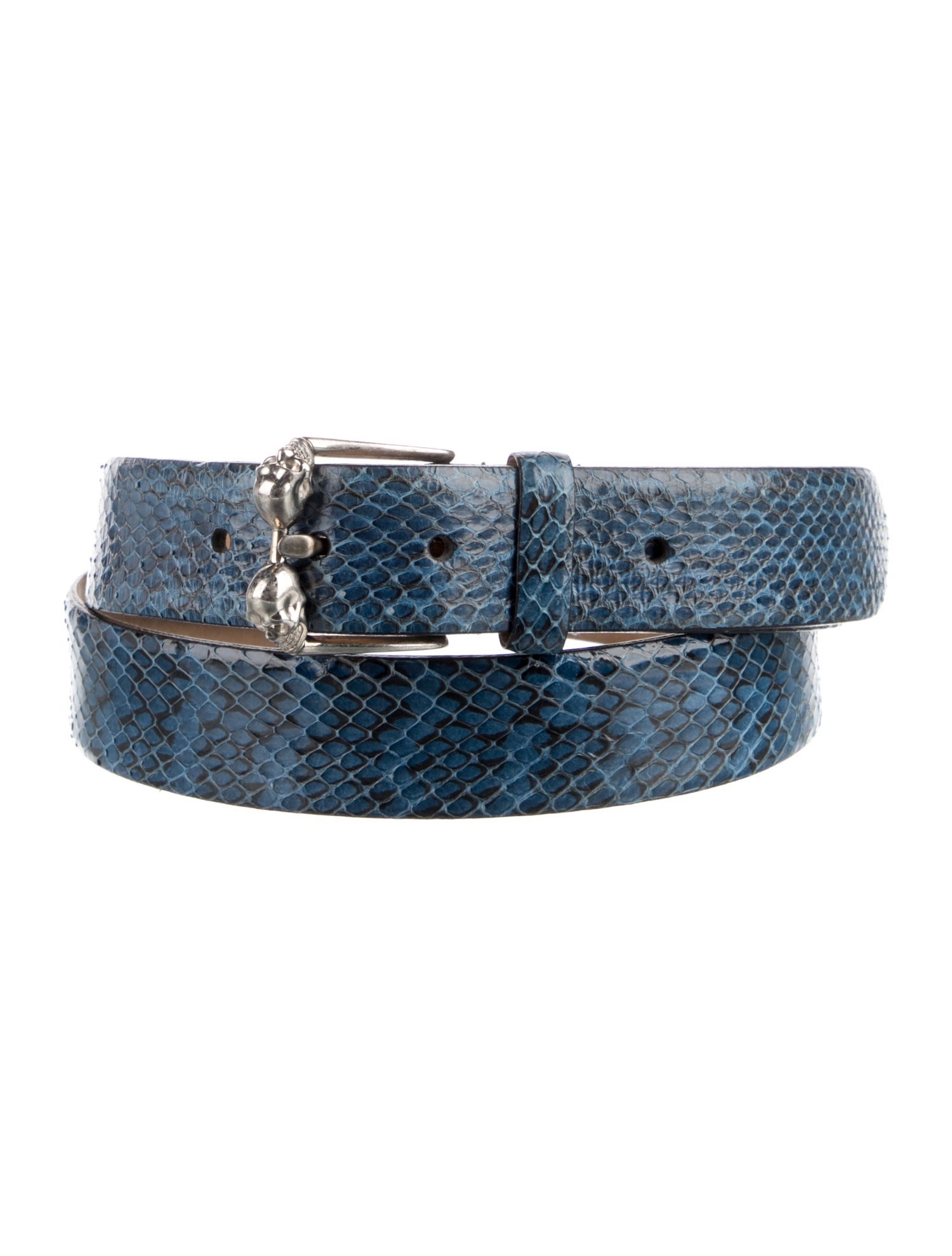 Alexander McQueen Snakeskin Waist Belt