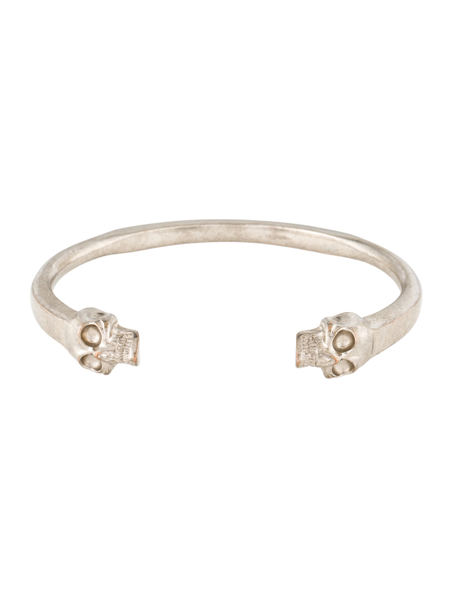 Alexander McQueen Large Twin Skull Cuff Bracelet