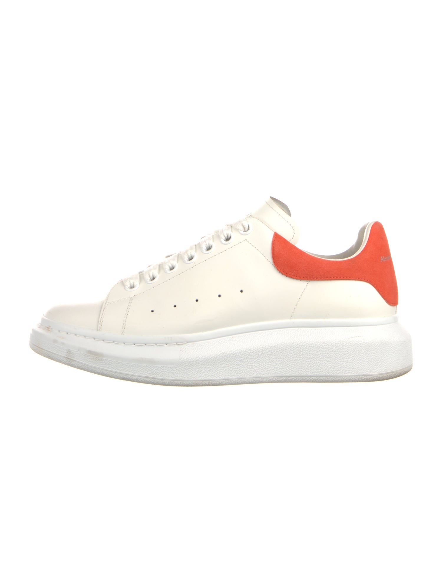 Alexander McQueen Leather Mesh Accents Chunky Sneakers