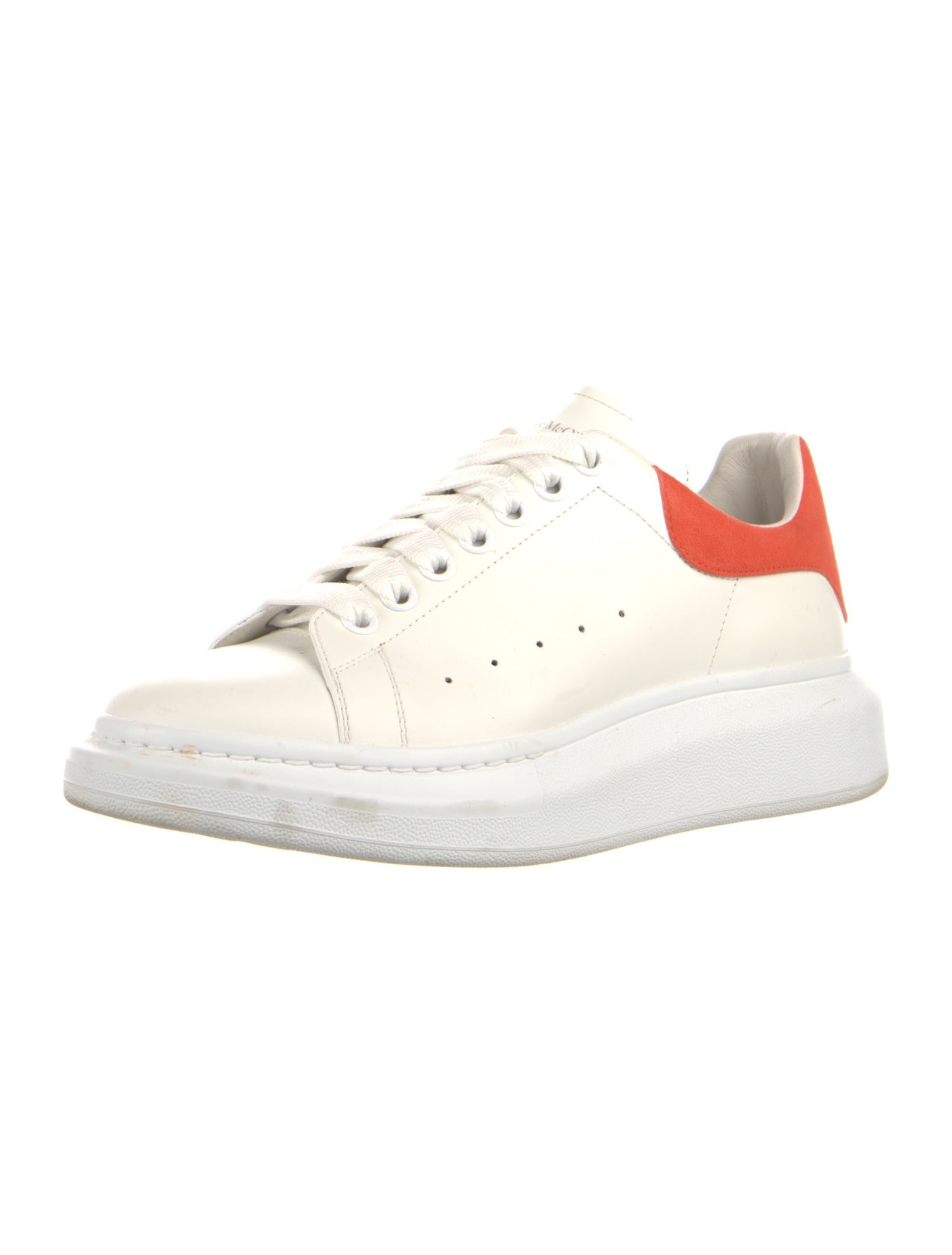 Alexander McQueen Leather Mesh Accents Chunky Sneakers
