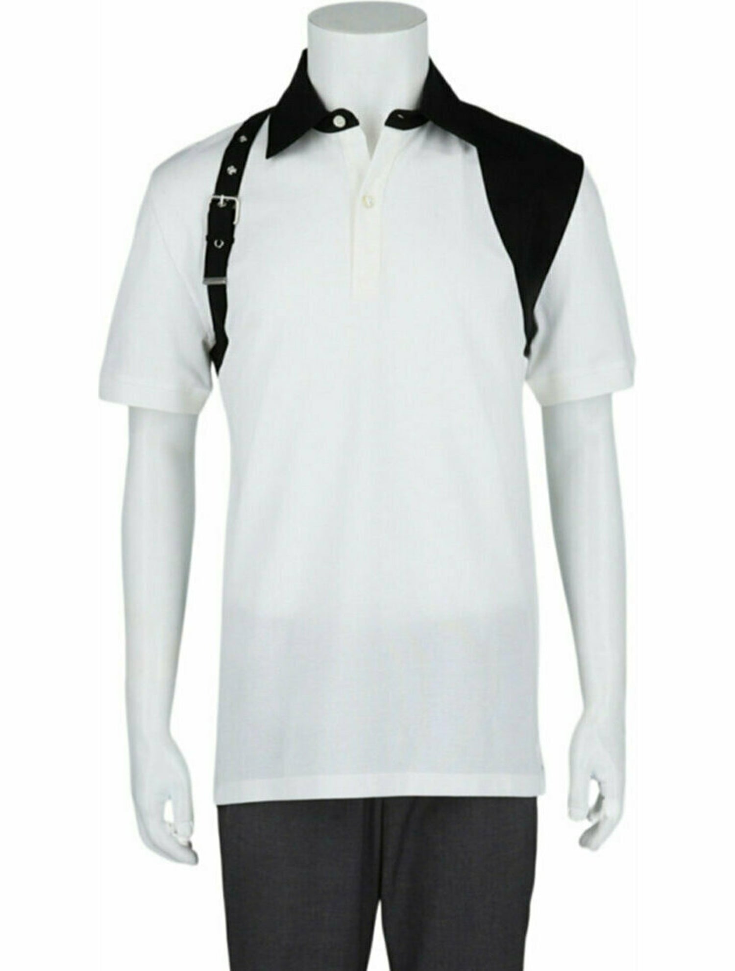 Alexander McQueen Colorblock Pattern Polo Shirt w/ Tags