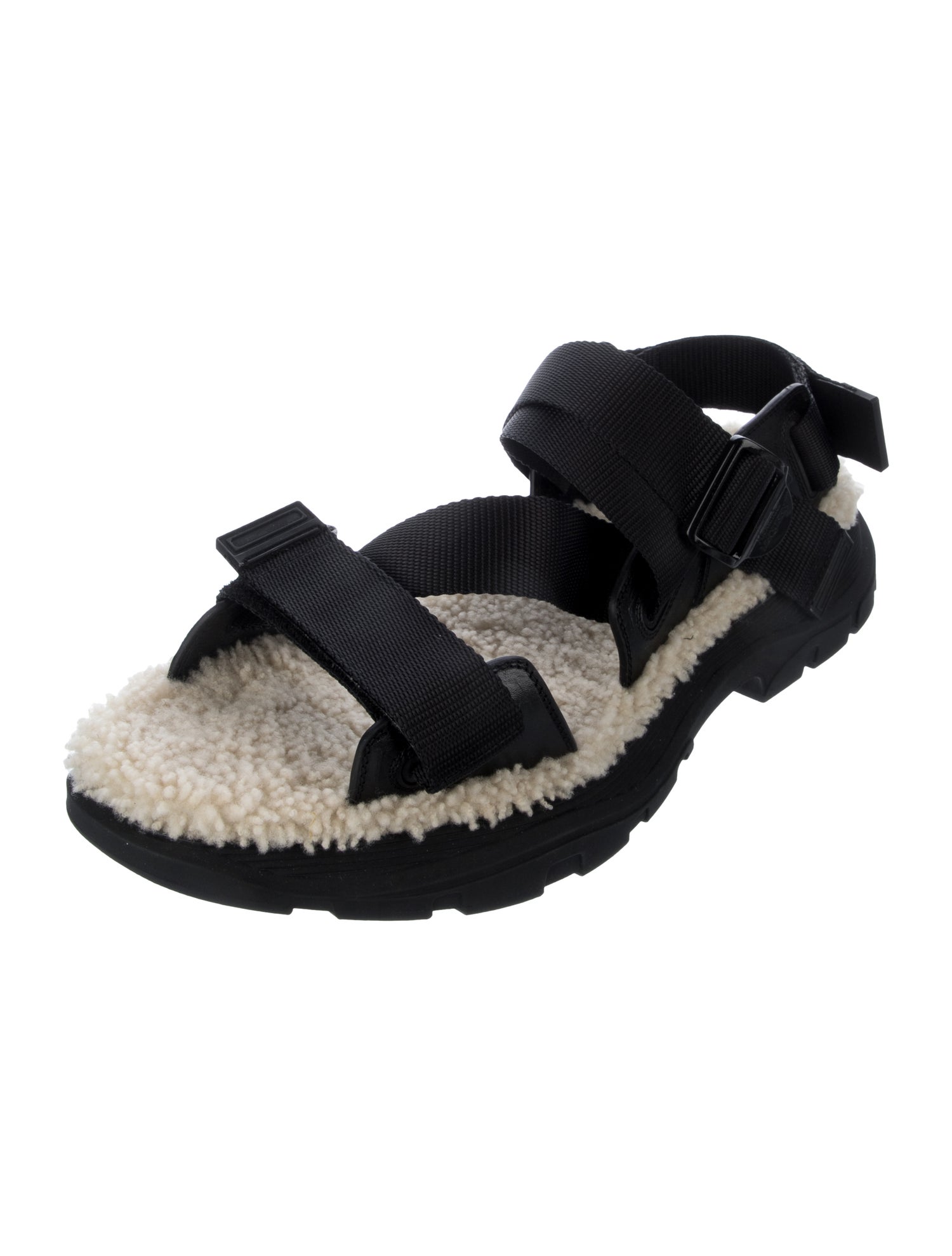 Alexander McQueen Fur Trim Sandals