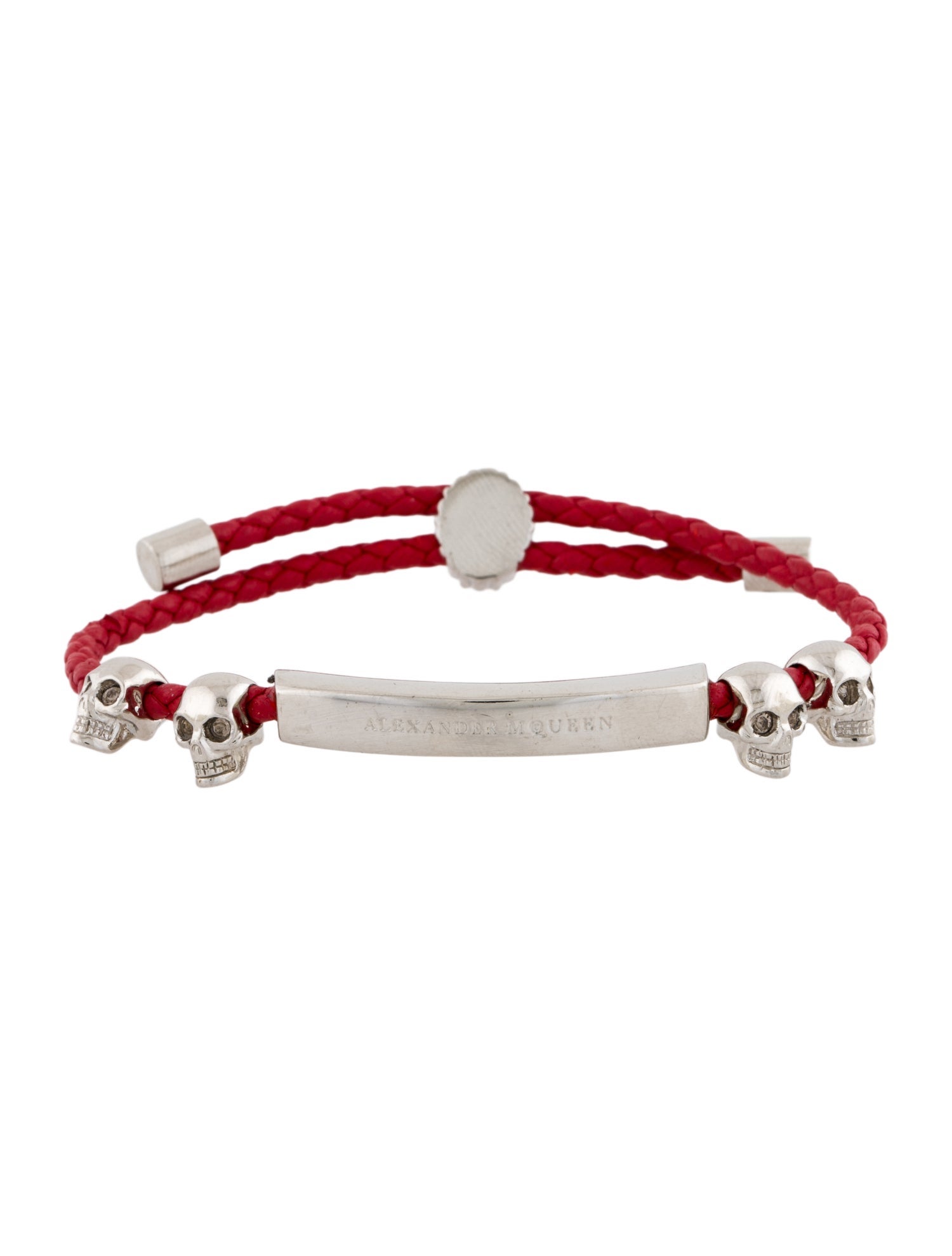 Alexander McQueen Leather & Crystal Wrap Bracelet