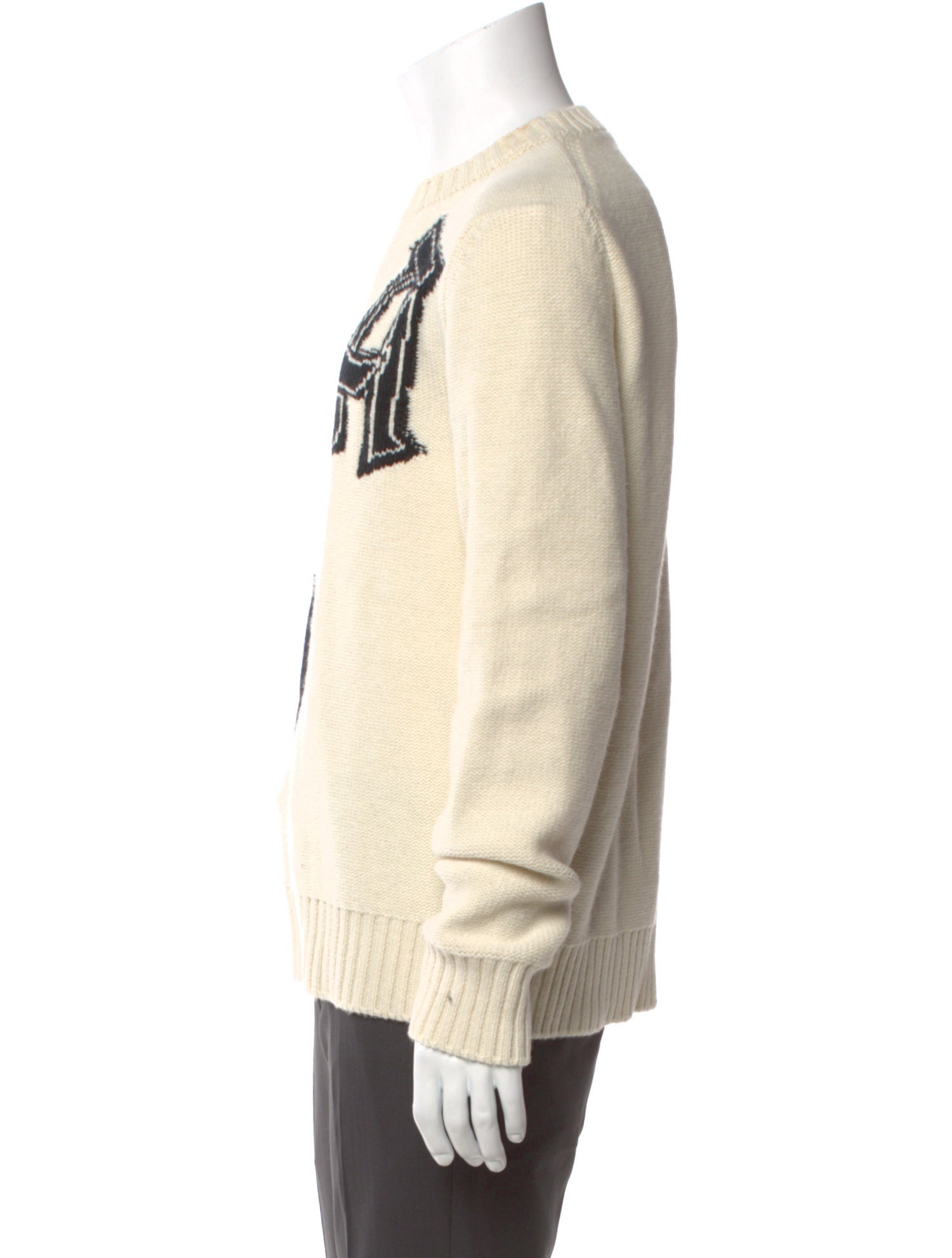 Alexander McQueen Wool Graphic Print Pullover