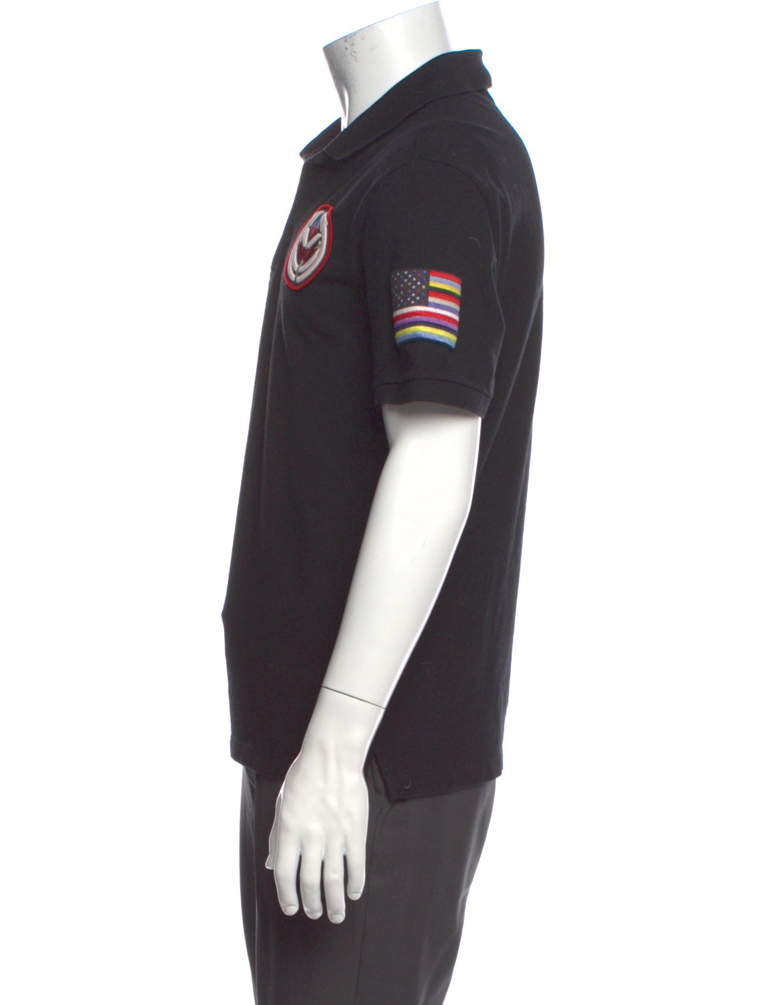 Alexander McQueen Graphic Print Collar Polo Shirt