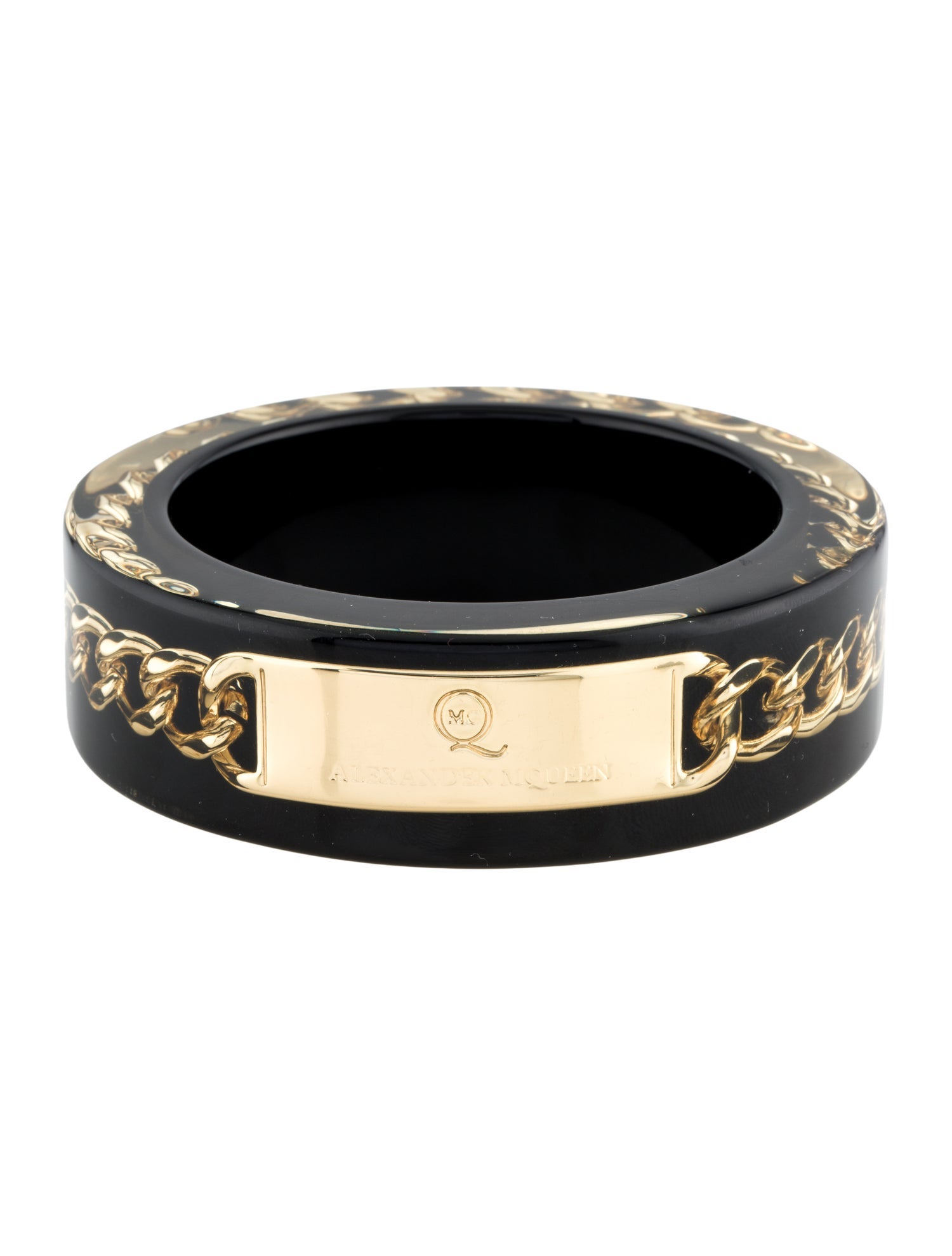 Alexander McQueen Resin Chain Bangle Bracelet