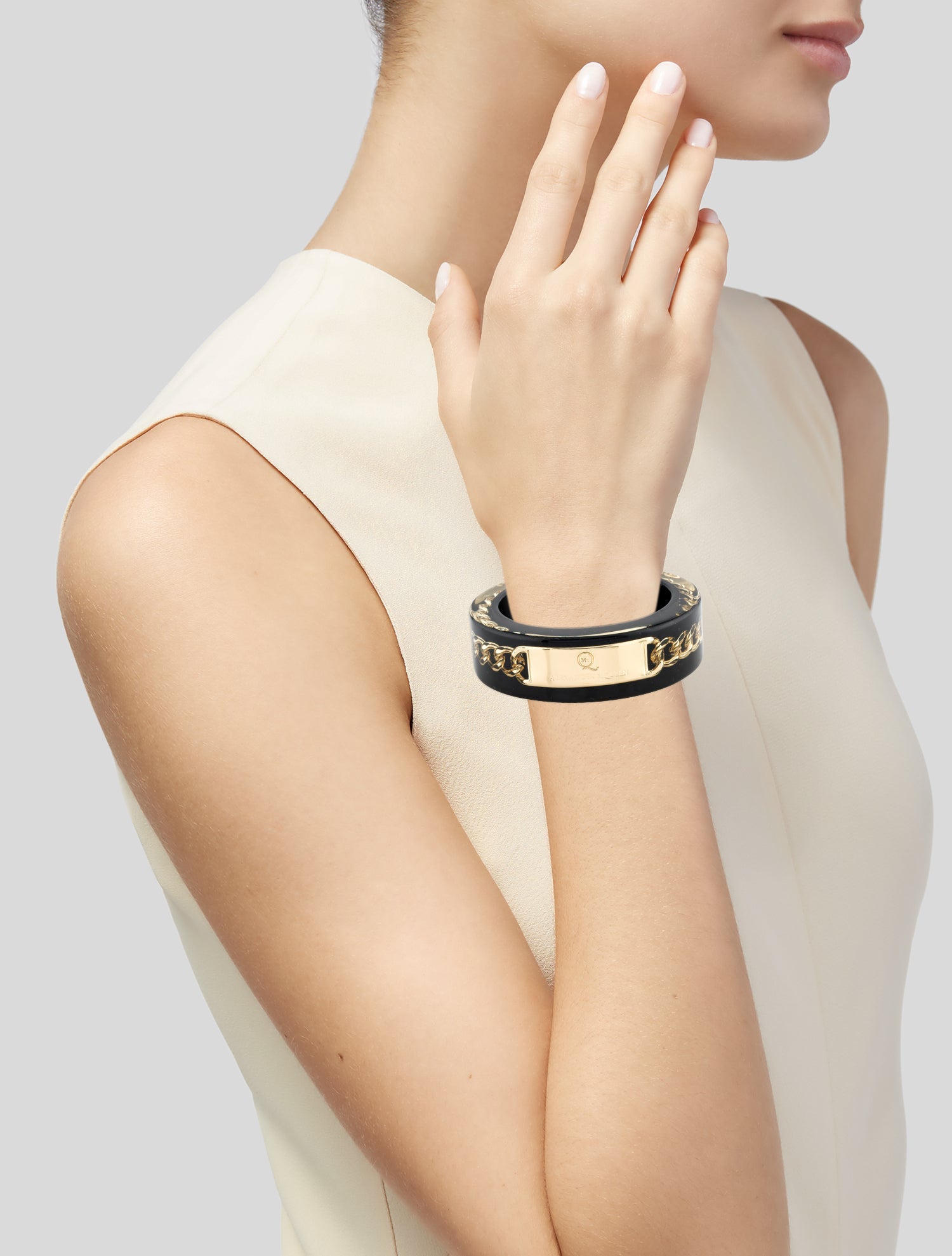 Alexander McQueen Resin Chain Bangle Bracelet