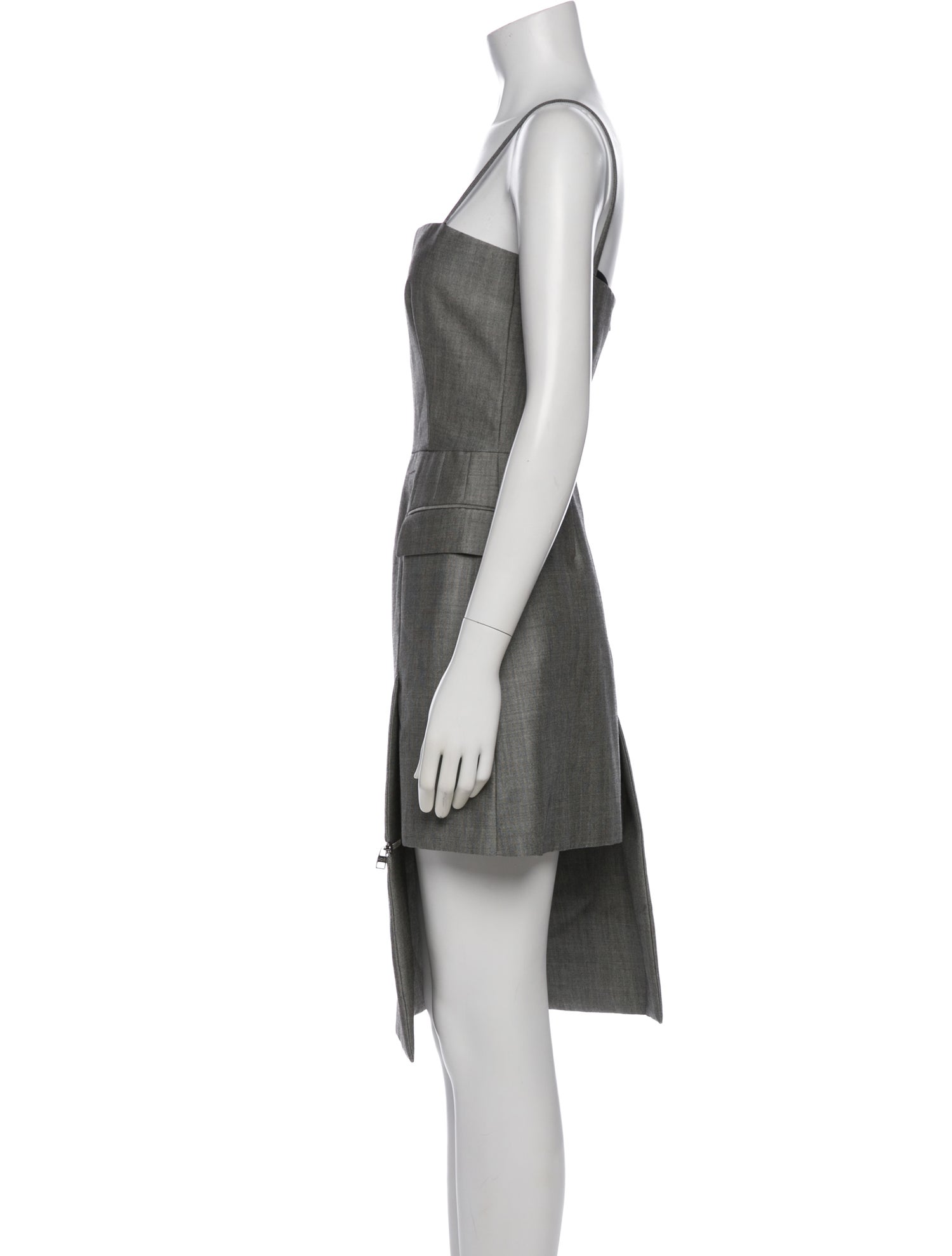 Alexander McQueen Wool Midi Length Dress