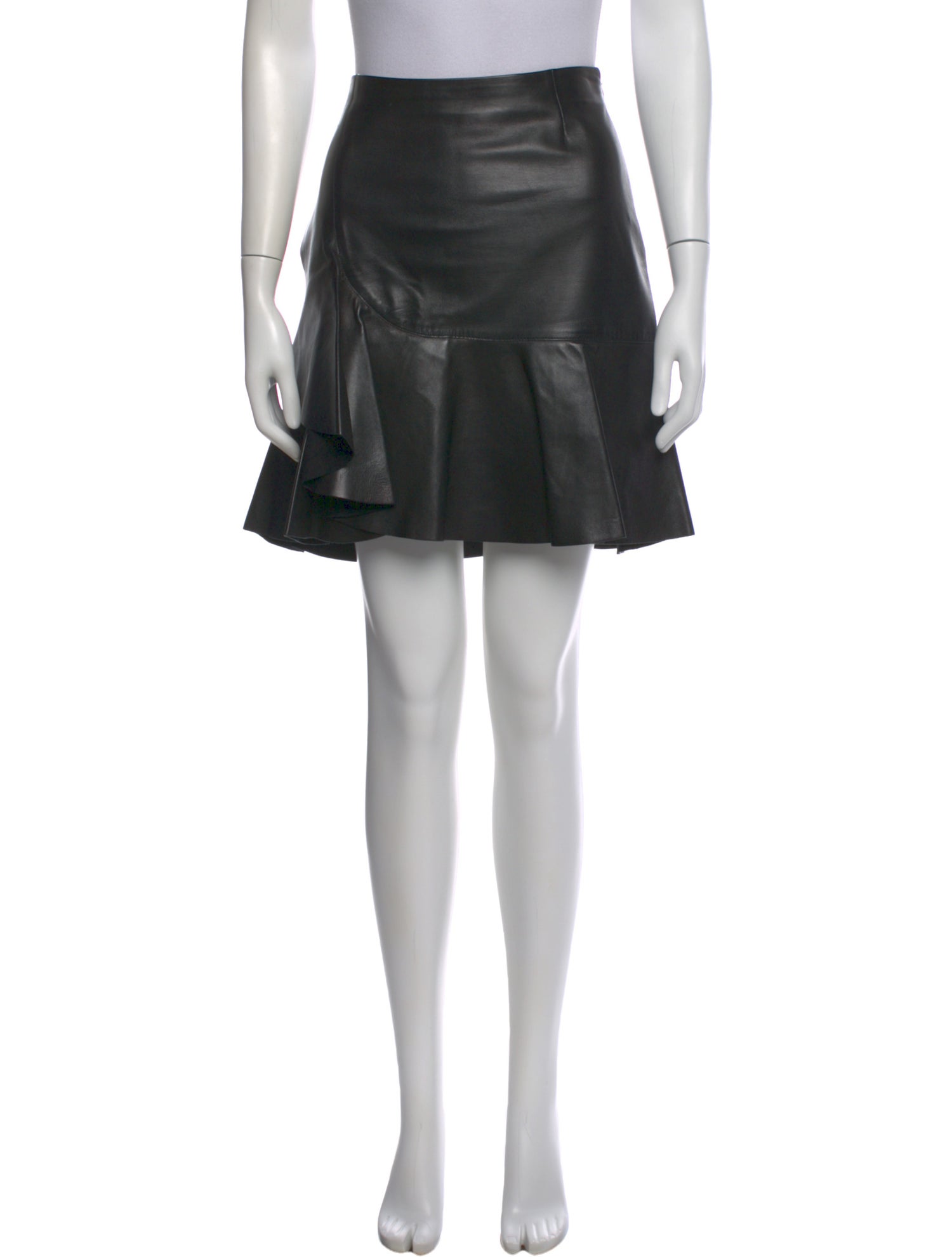 Alexander McQueen Leather Mini Skirt