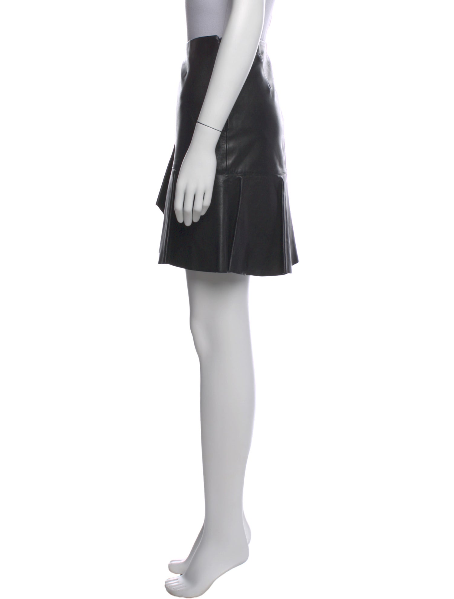 Alexander McQueen Leather Mini Skirt