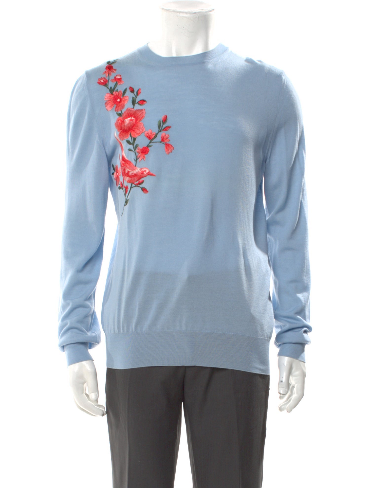 Alexander McQueen Wool Graphic Print Pullover