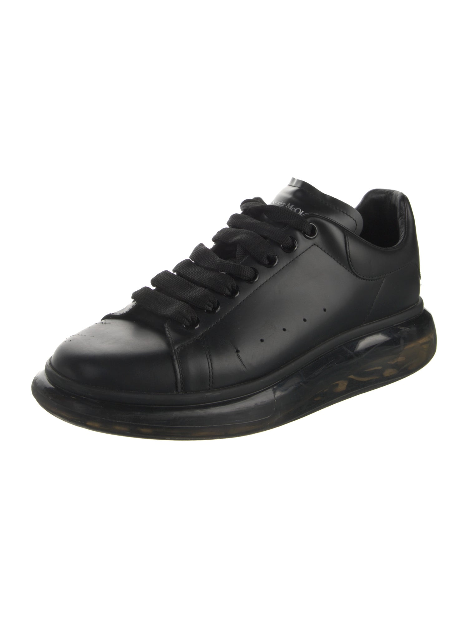 Alexander McQueen Leather Printed Sneakers