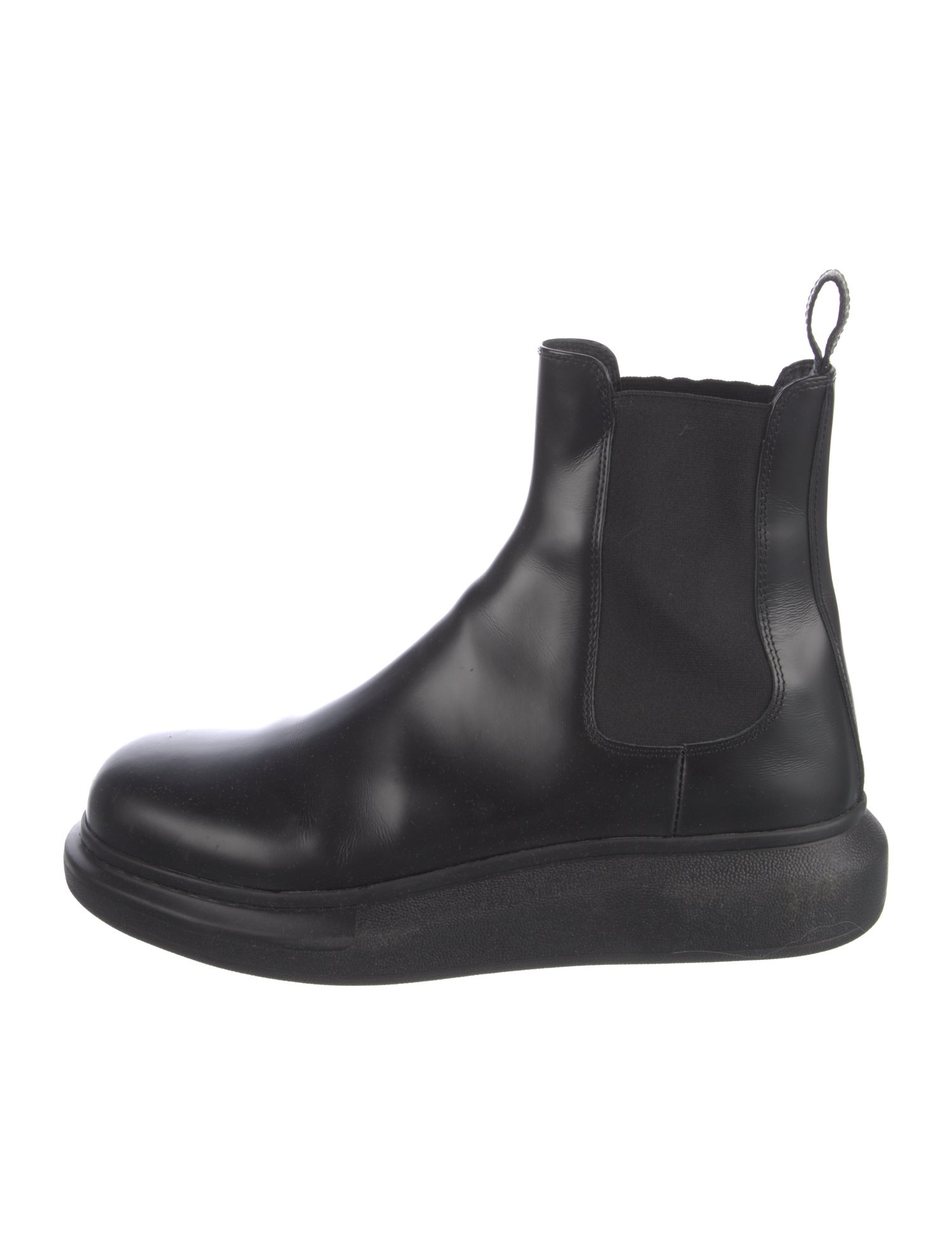 Alexander McQueen Leather Chelsea Boots