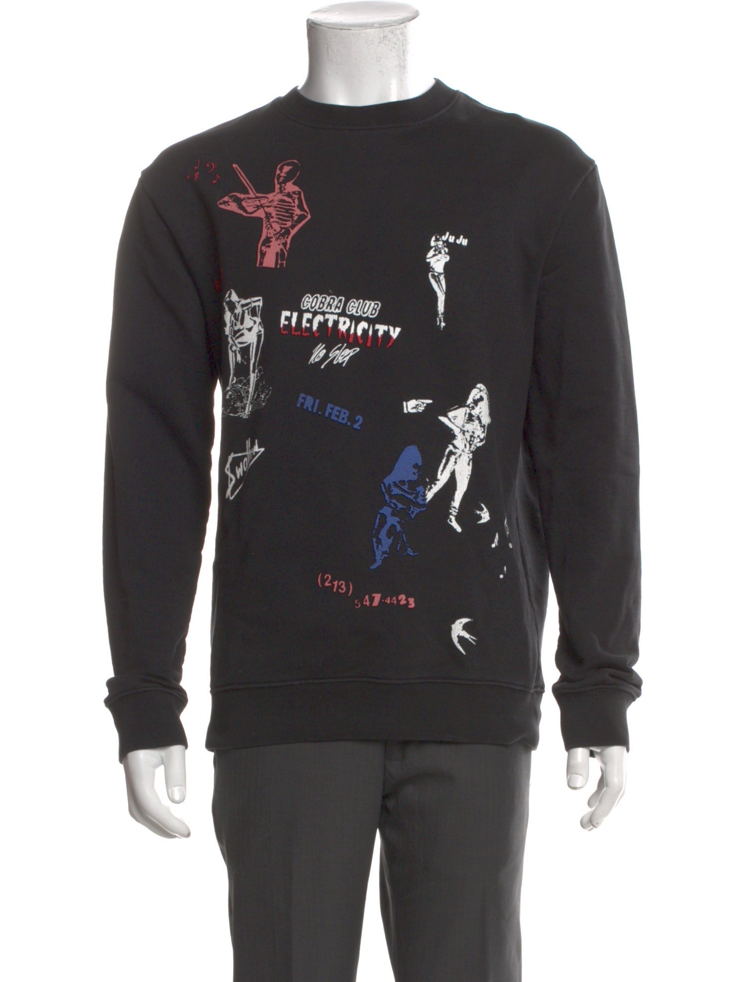 Alexander McQueen Graphic Print Crew Neck Pullover
