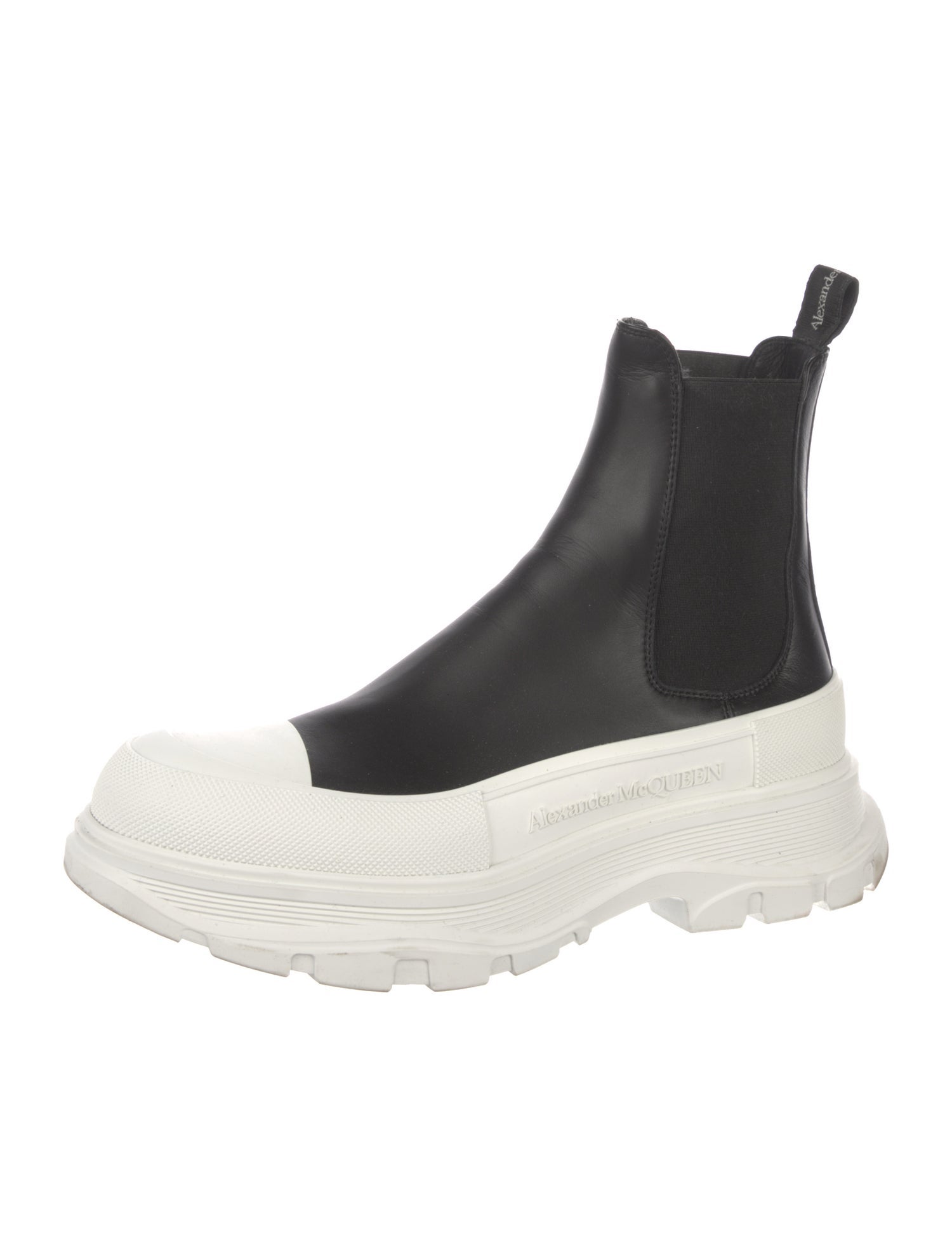 Alexander McQueen Leather Chelsea Boots