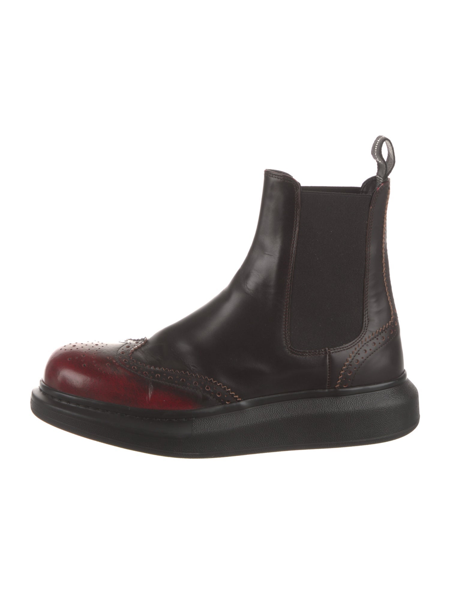 Alexander McQueen Leather Chelsea Boots
