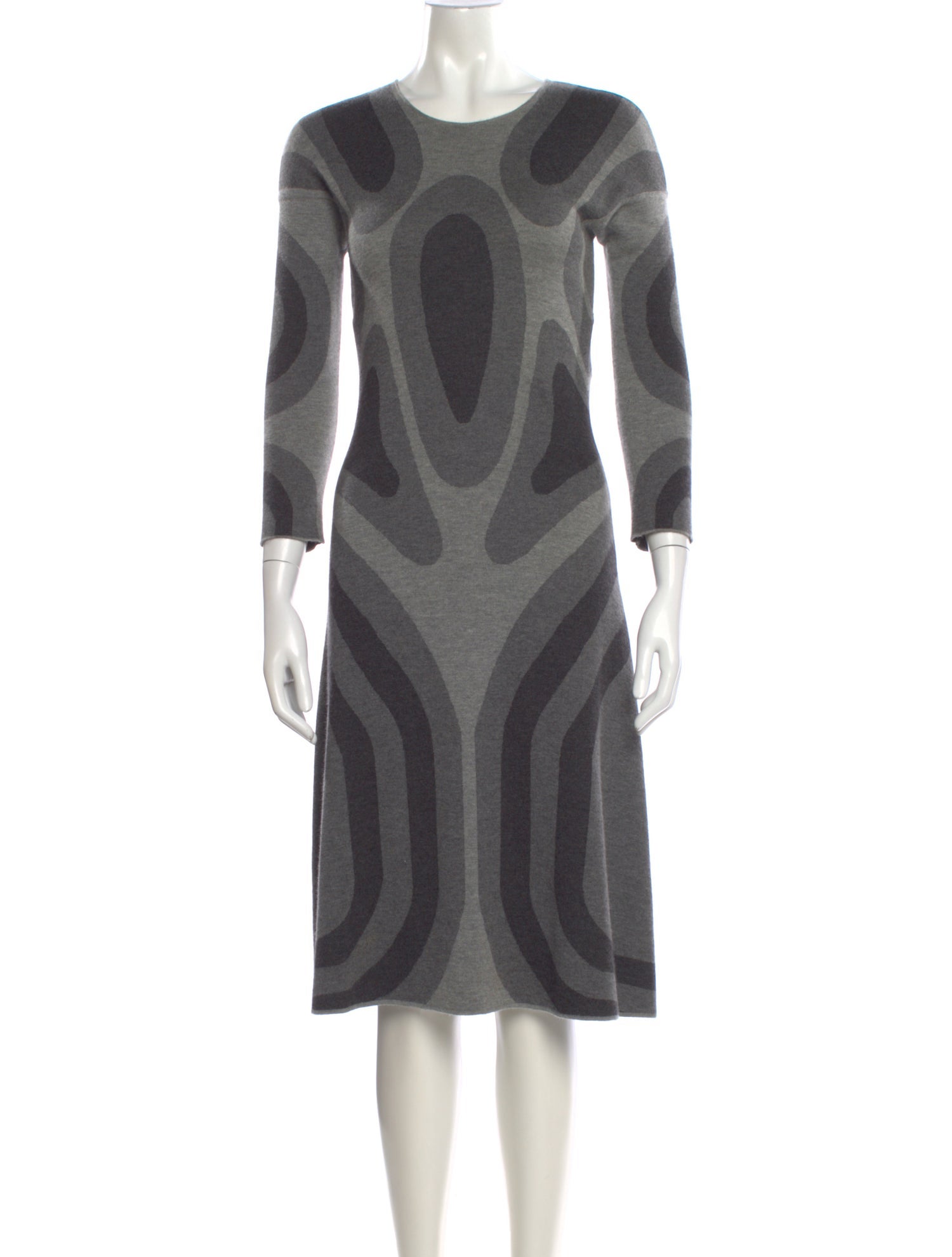 Alexander McQueen Cashmere Midi Length Dress