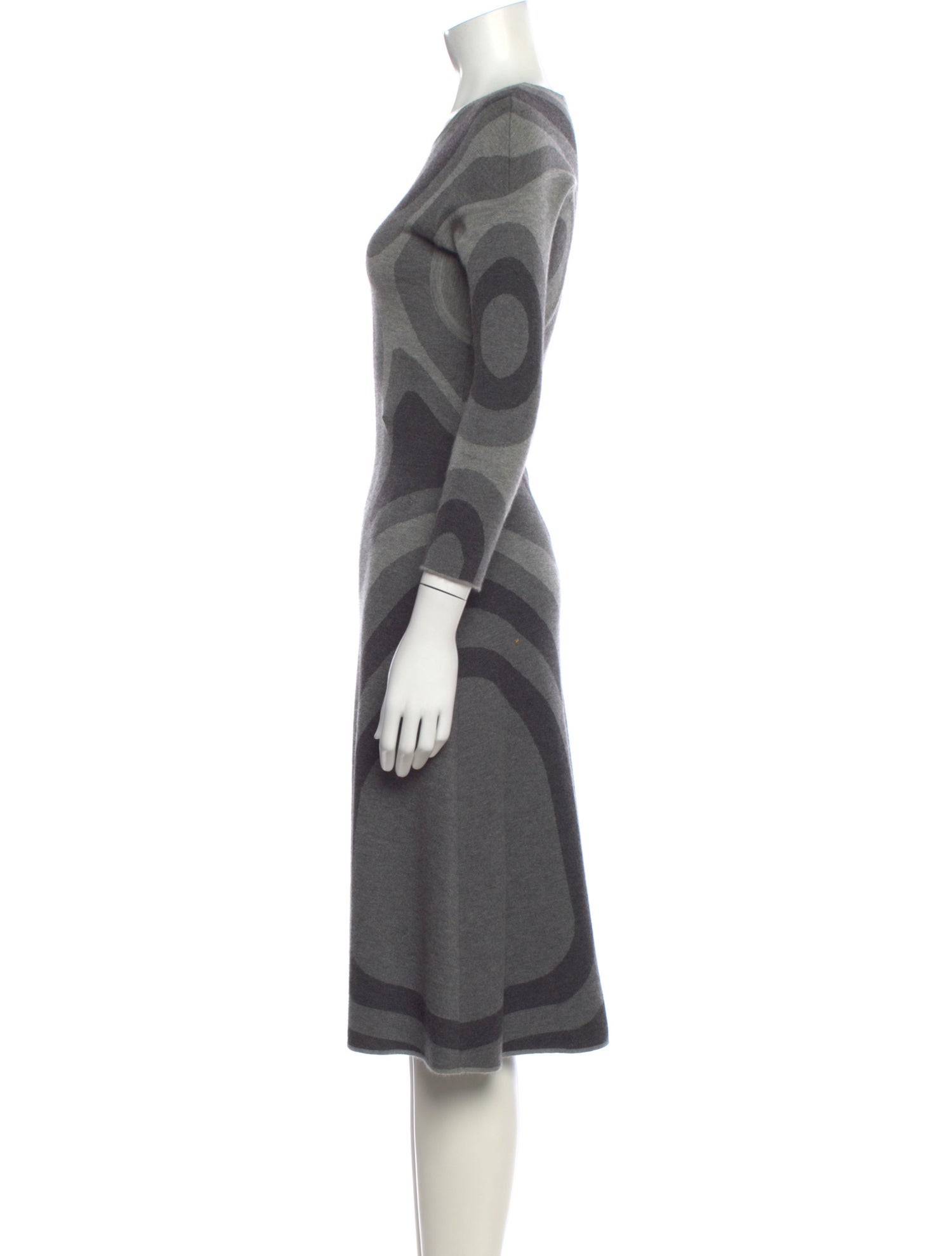 Alexander McQueen Cashmere Midi Length Dress