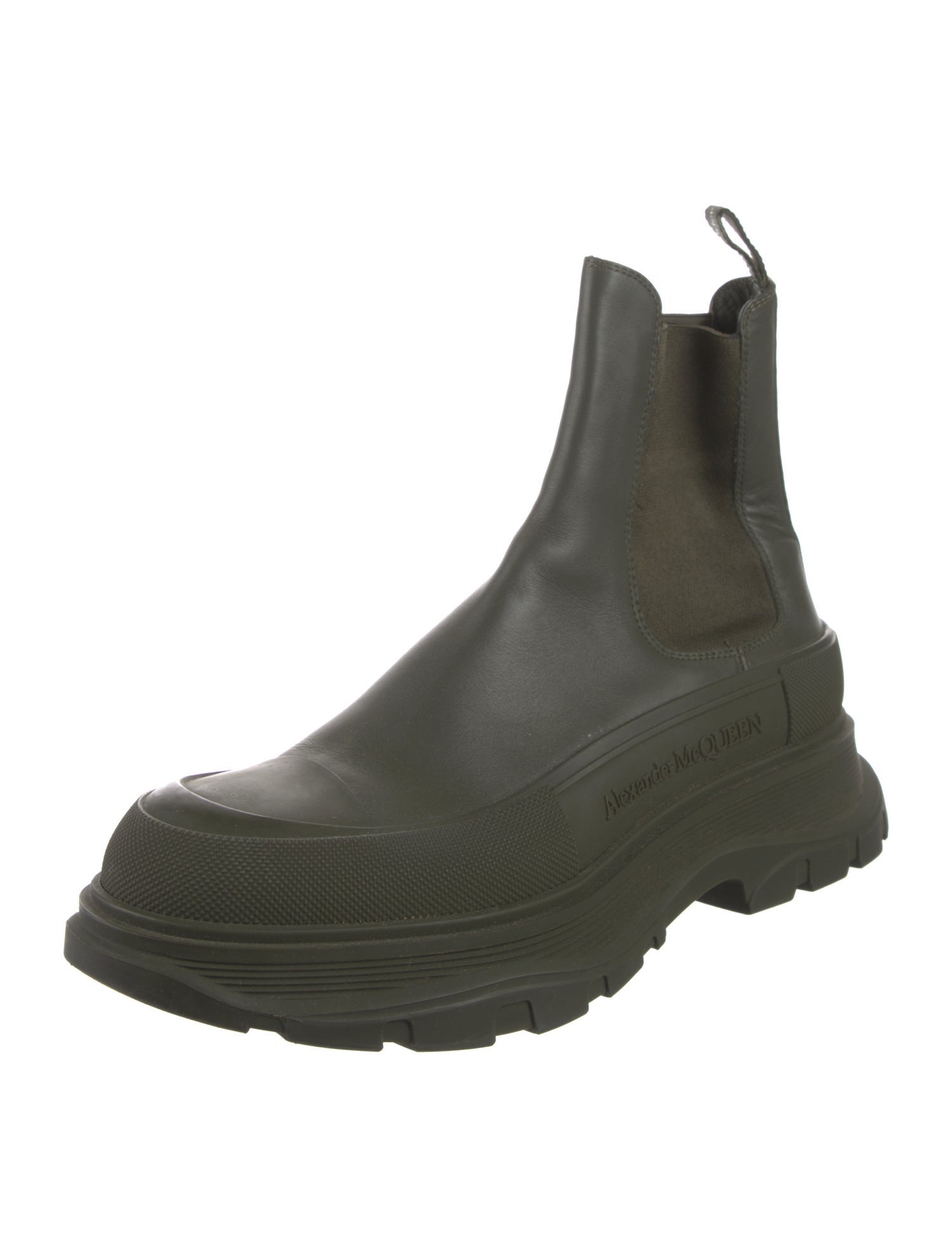 Alexander McQueen Leather Chelsea Boots