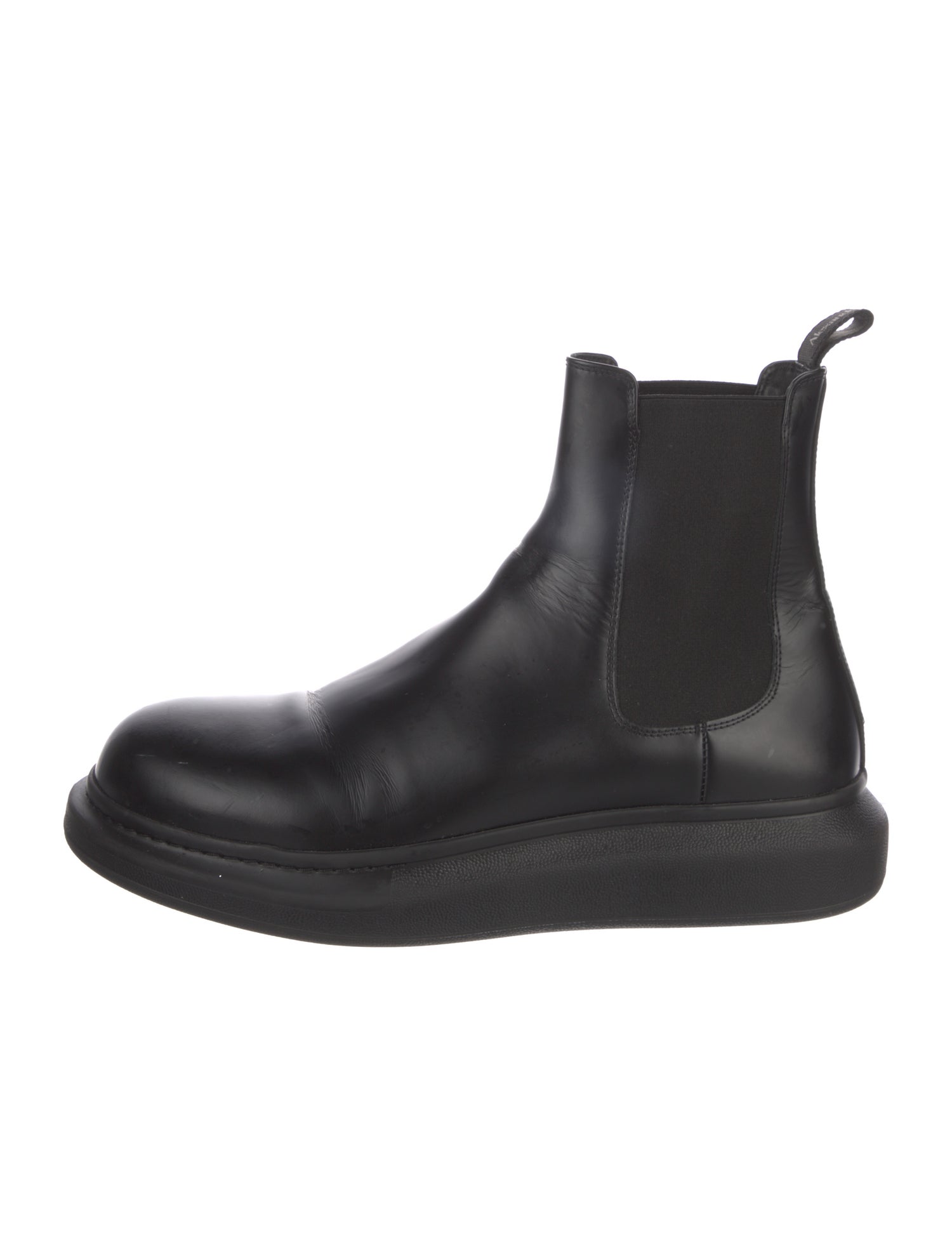 Alexander McQueen Leather Chelsea Boots