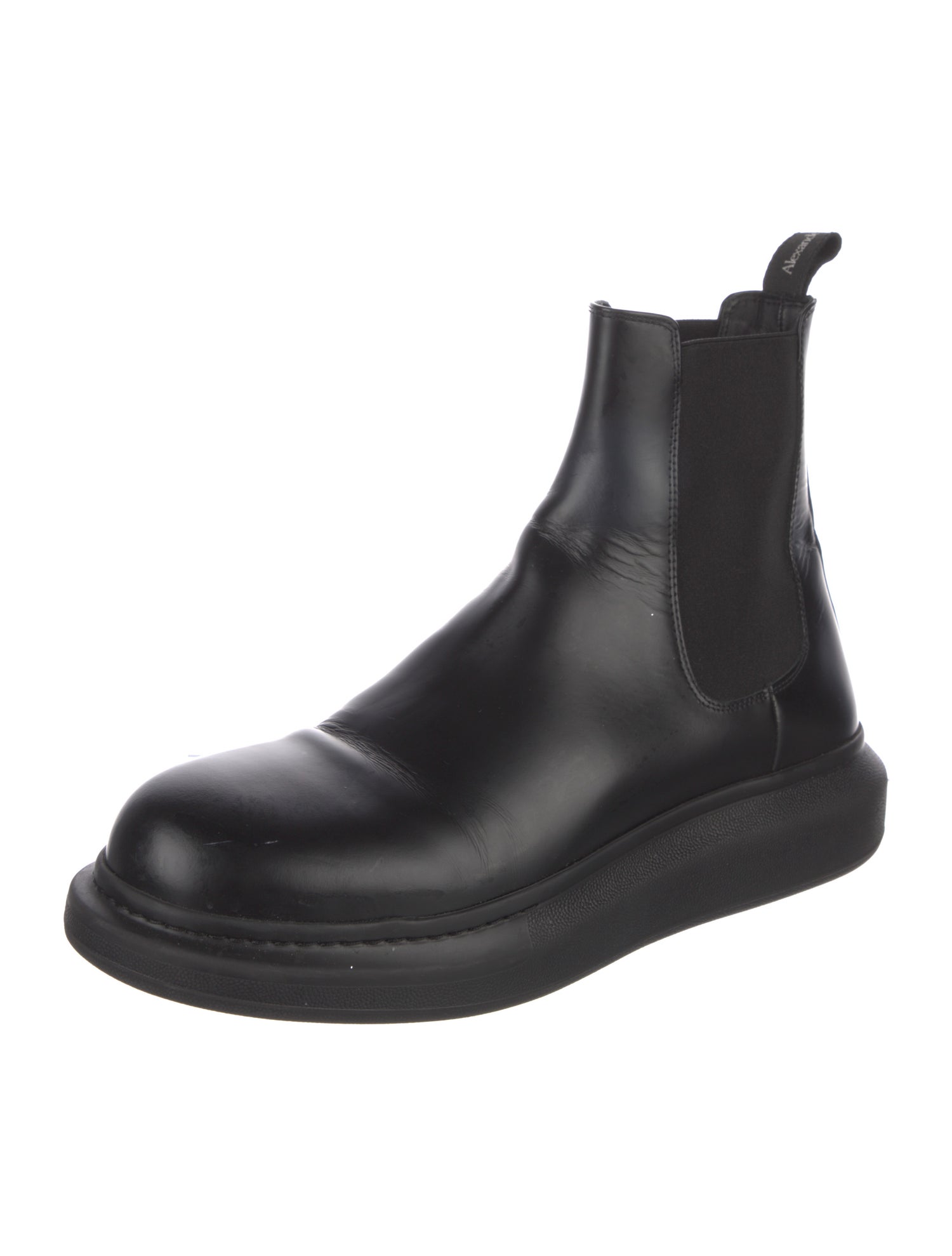 Alexander McQueen Leather Chelsea Boots