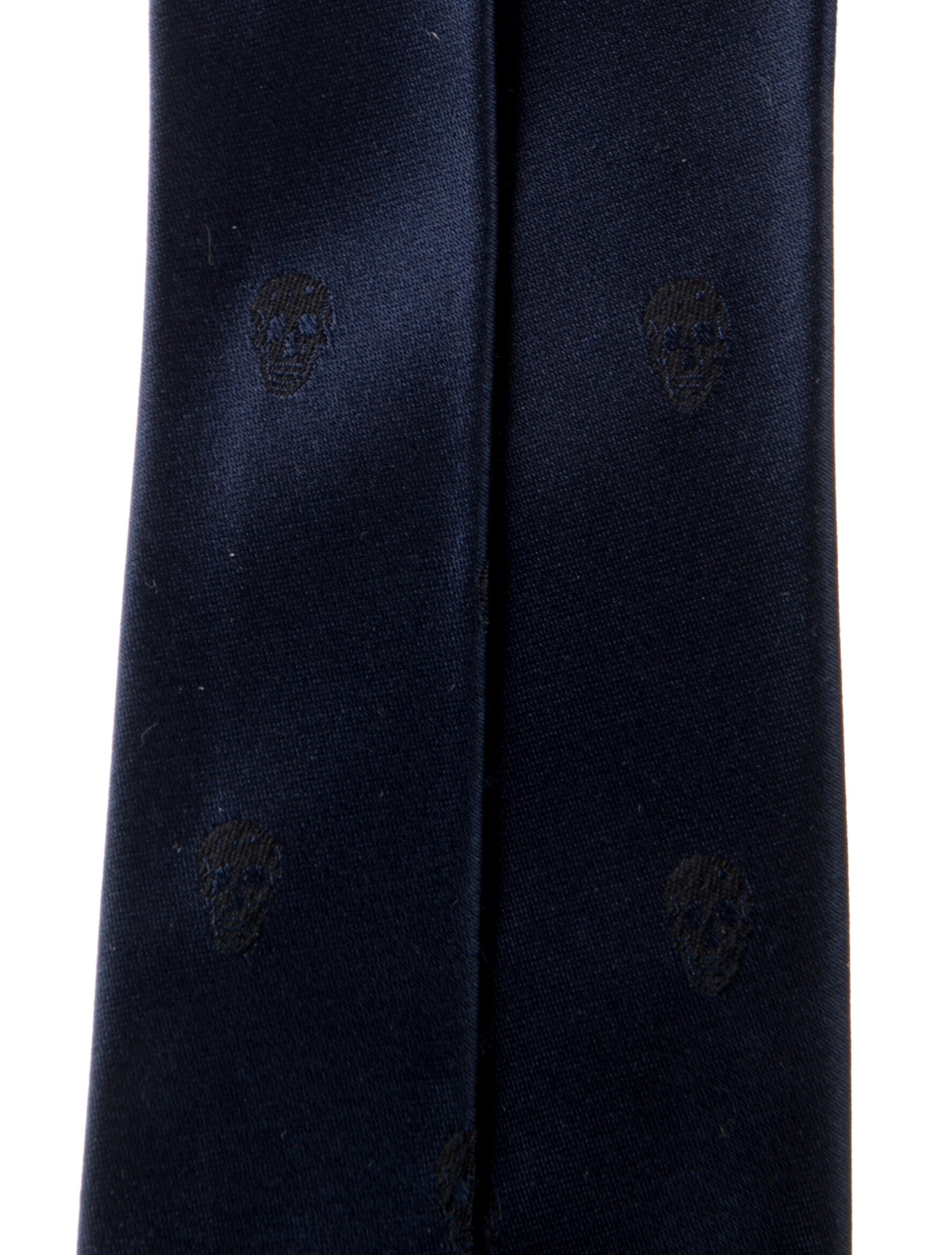 Alexander McQueen Men's Pattern Printed Silk Tie
