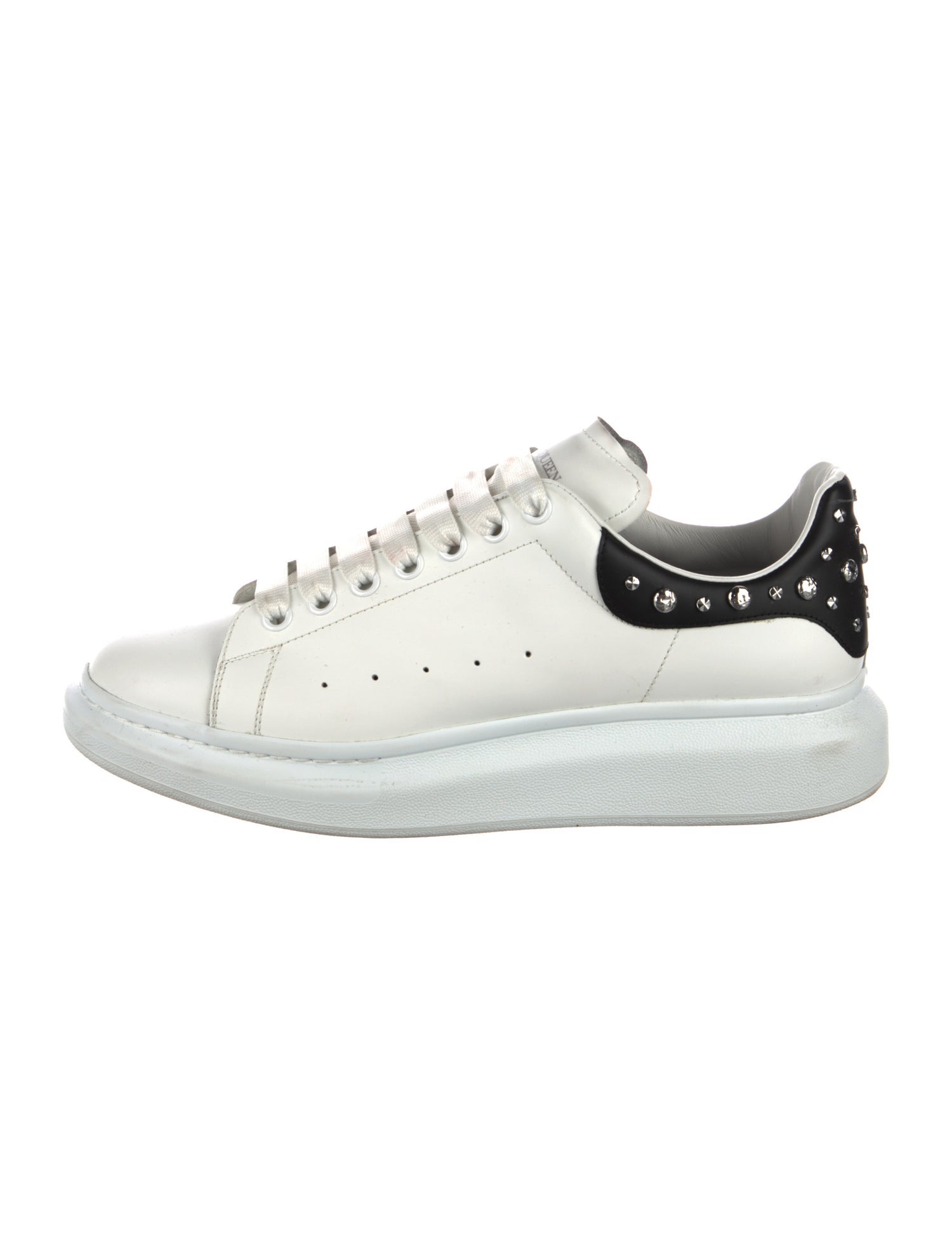Alexander McQueen Leather Studded Accents Chunky Sneakers