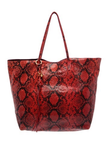Pre-owned Alexander Mcqueen Skull Tote In Red