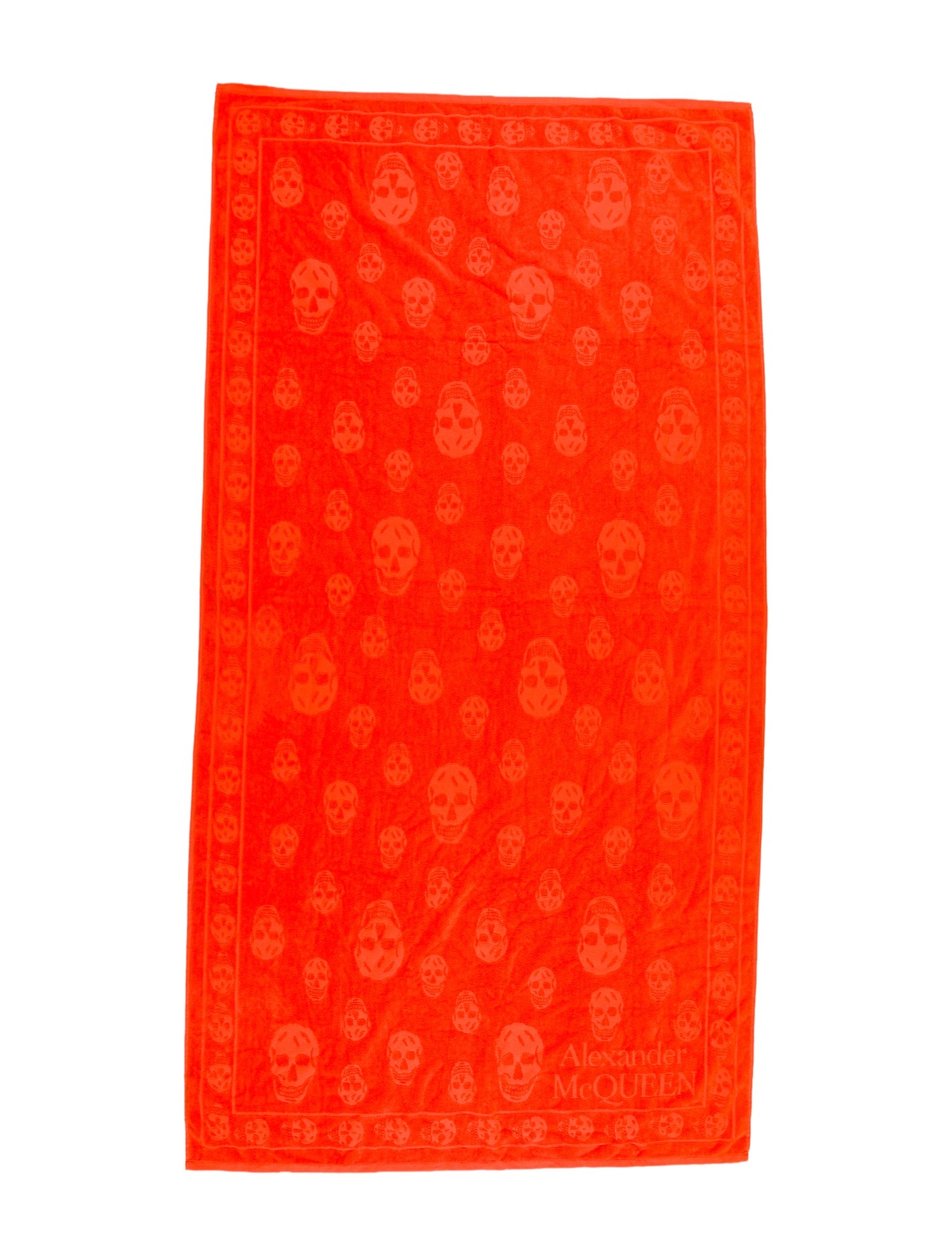 Alexander McQueen Cotton Skulls Towel