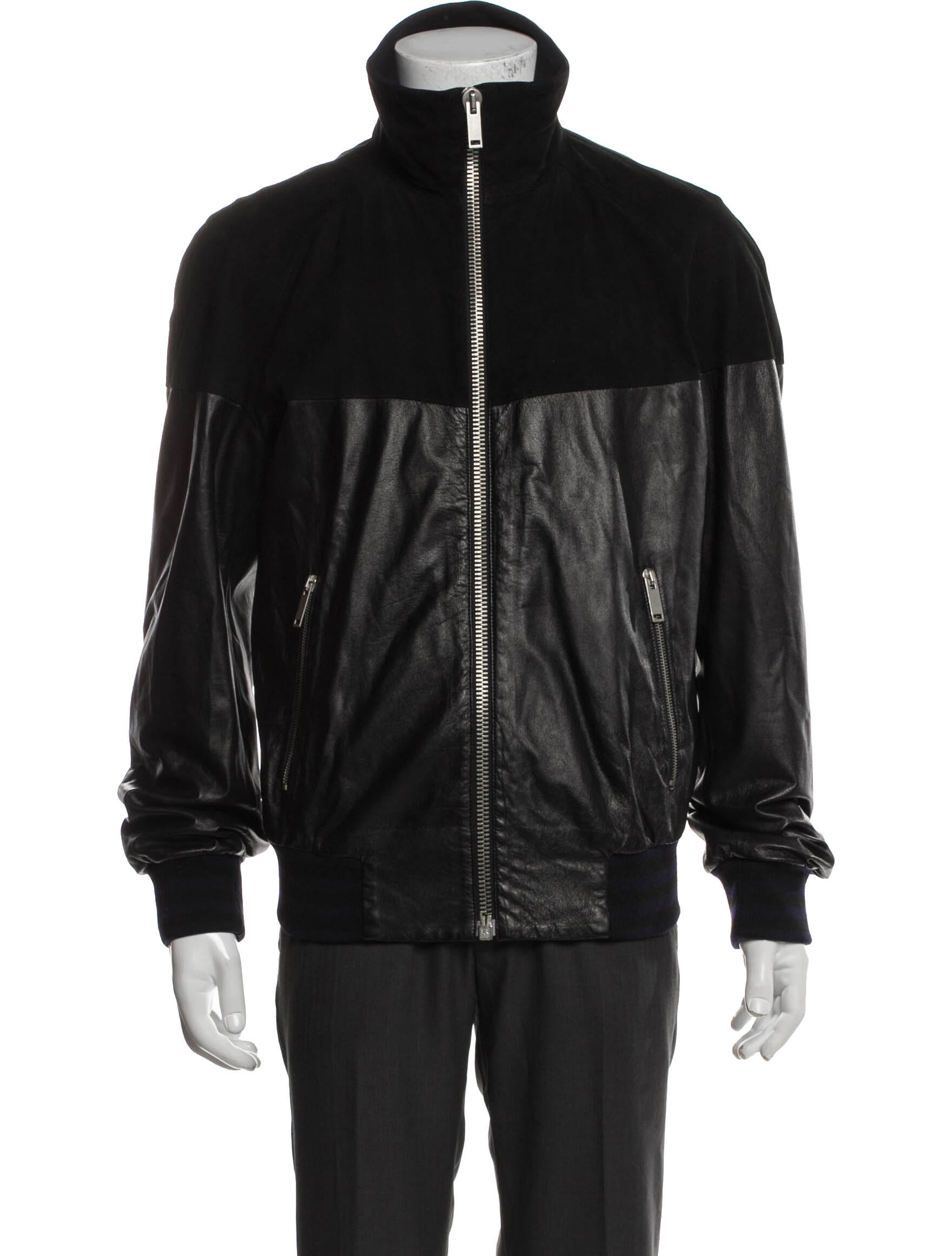 Alexander McQueen Leather Windbreaker