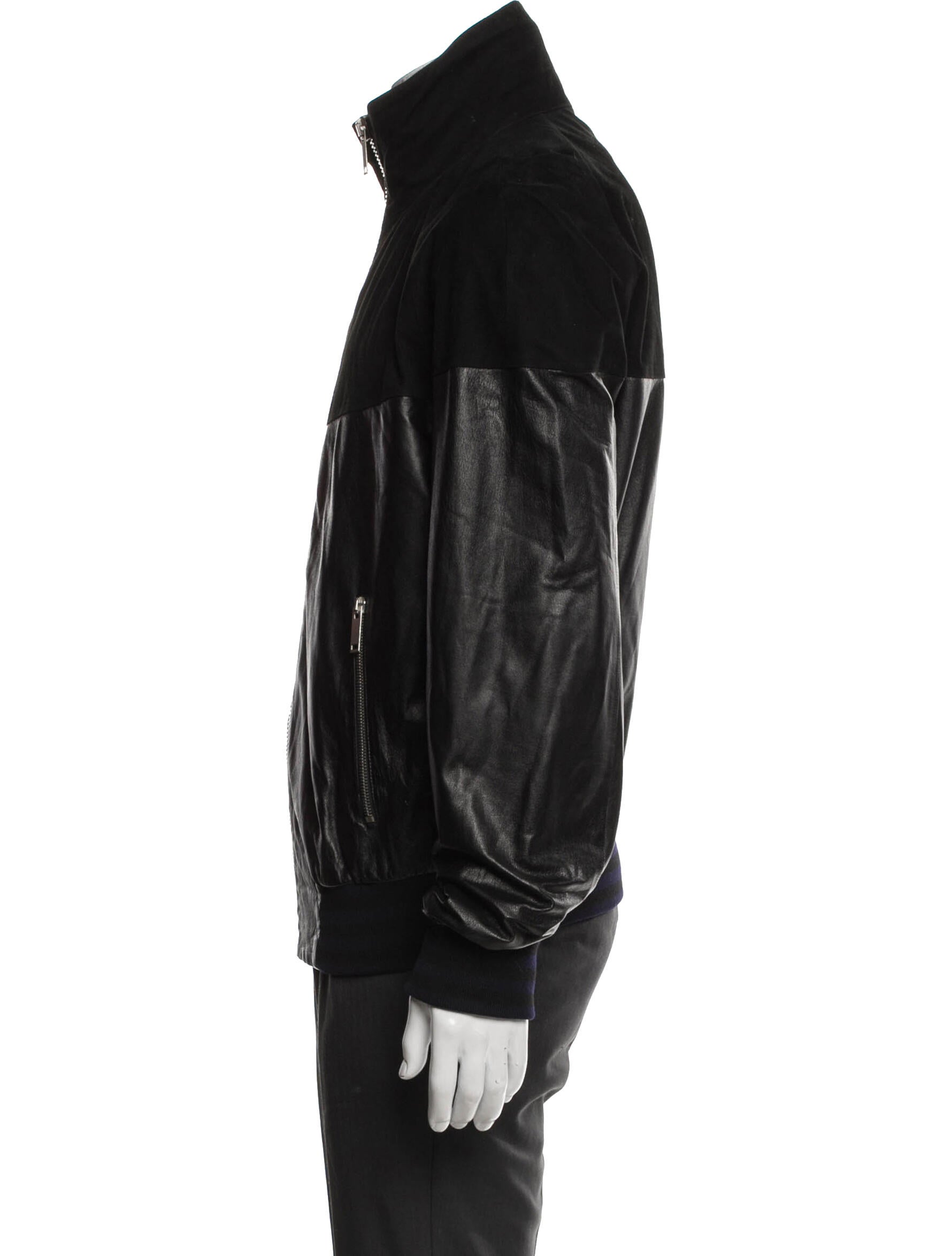 Alexander McQueen Leather Windbreaker