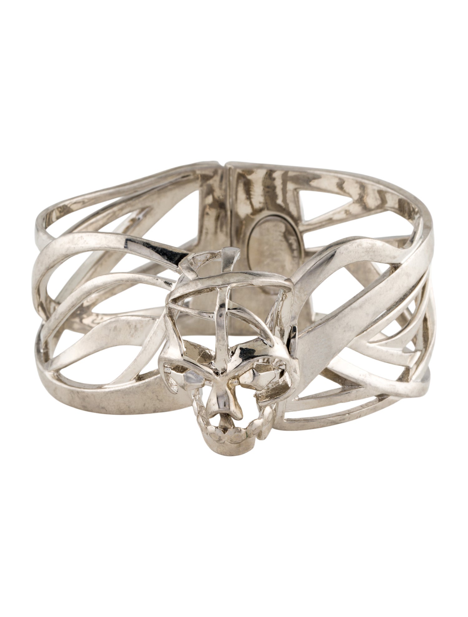 Alexander McQueen Skull Hinged Bracelet