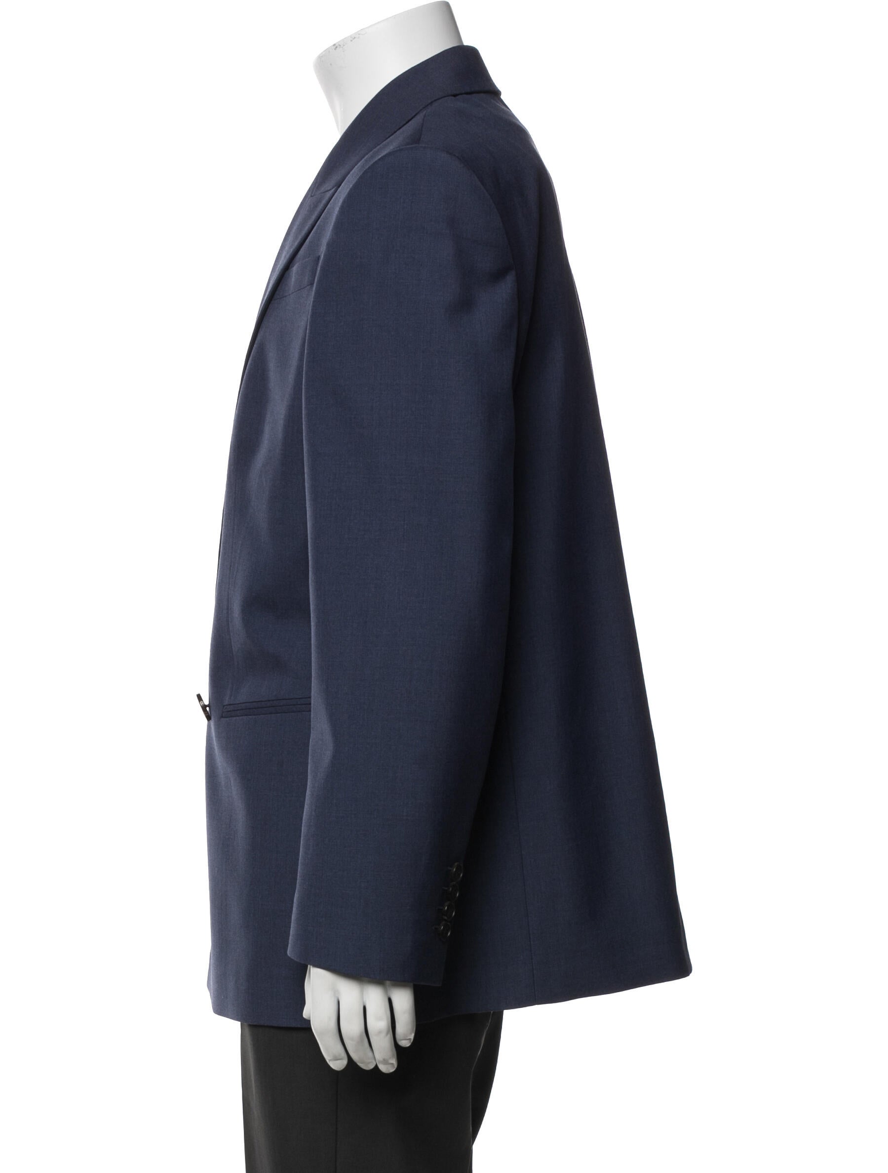 Alexander McQueen Wool Pleated Accents Blazer