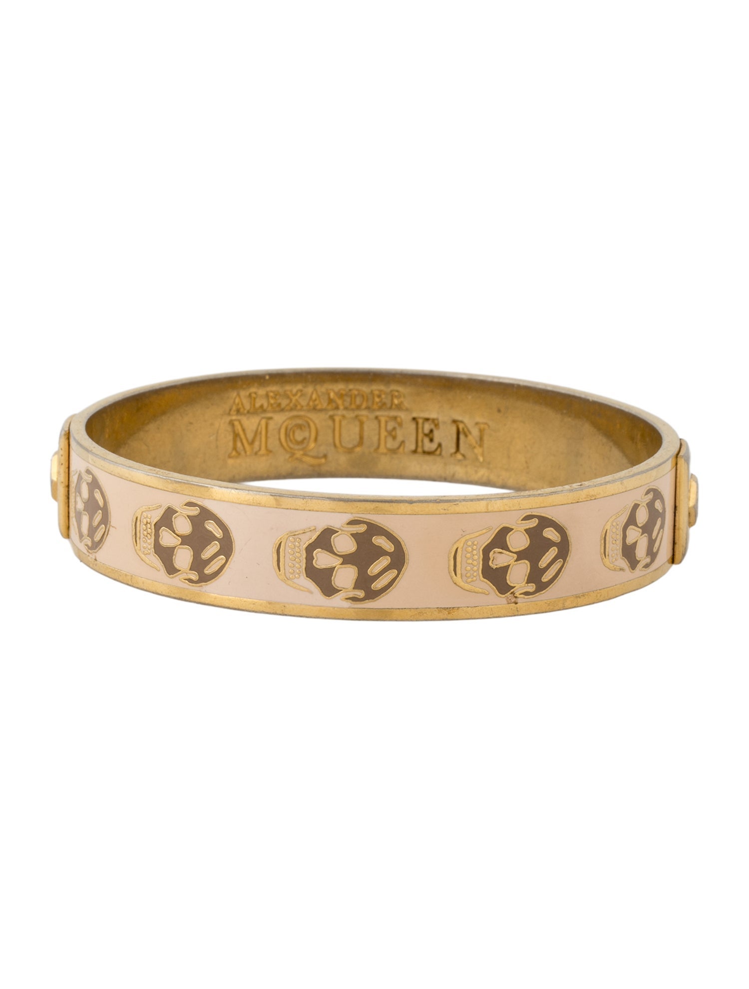 Alexander McQueen Enamel Skull Bangle