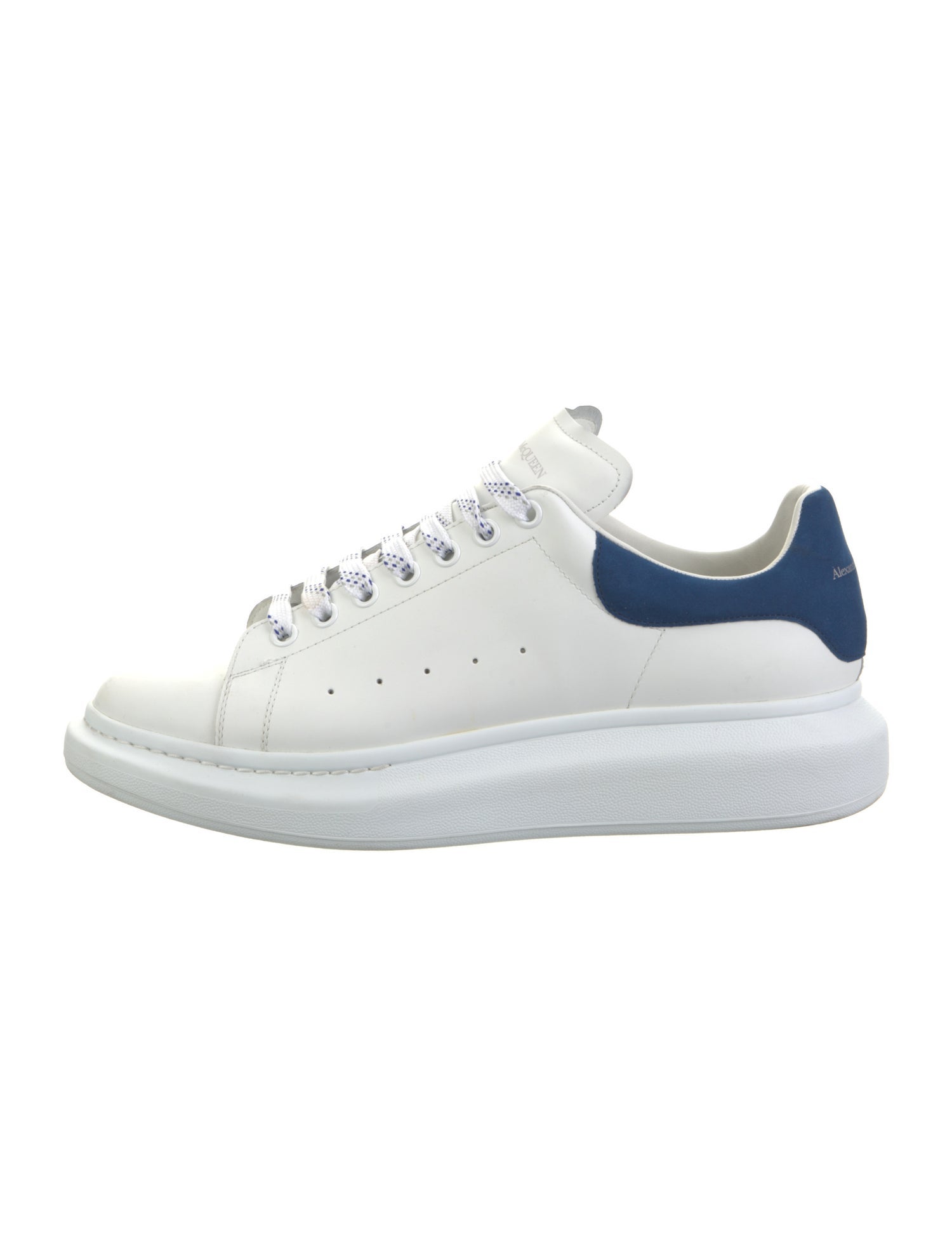 Alexander McQueen Leather Colorblock Pattern Chunky Sneakers
