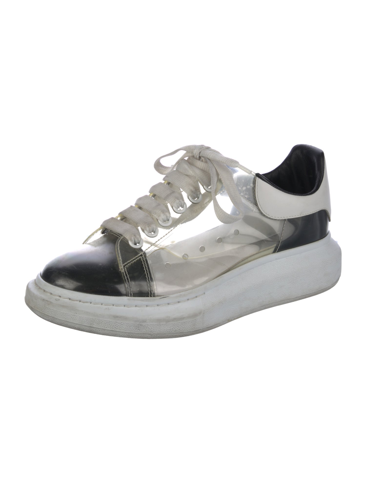 Alexander McQueen Colorblock Pattern Chunky Sneakers