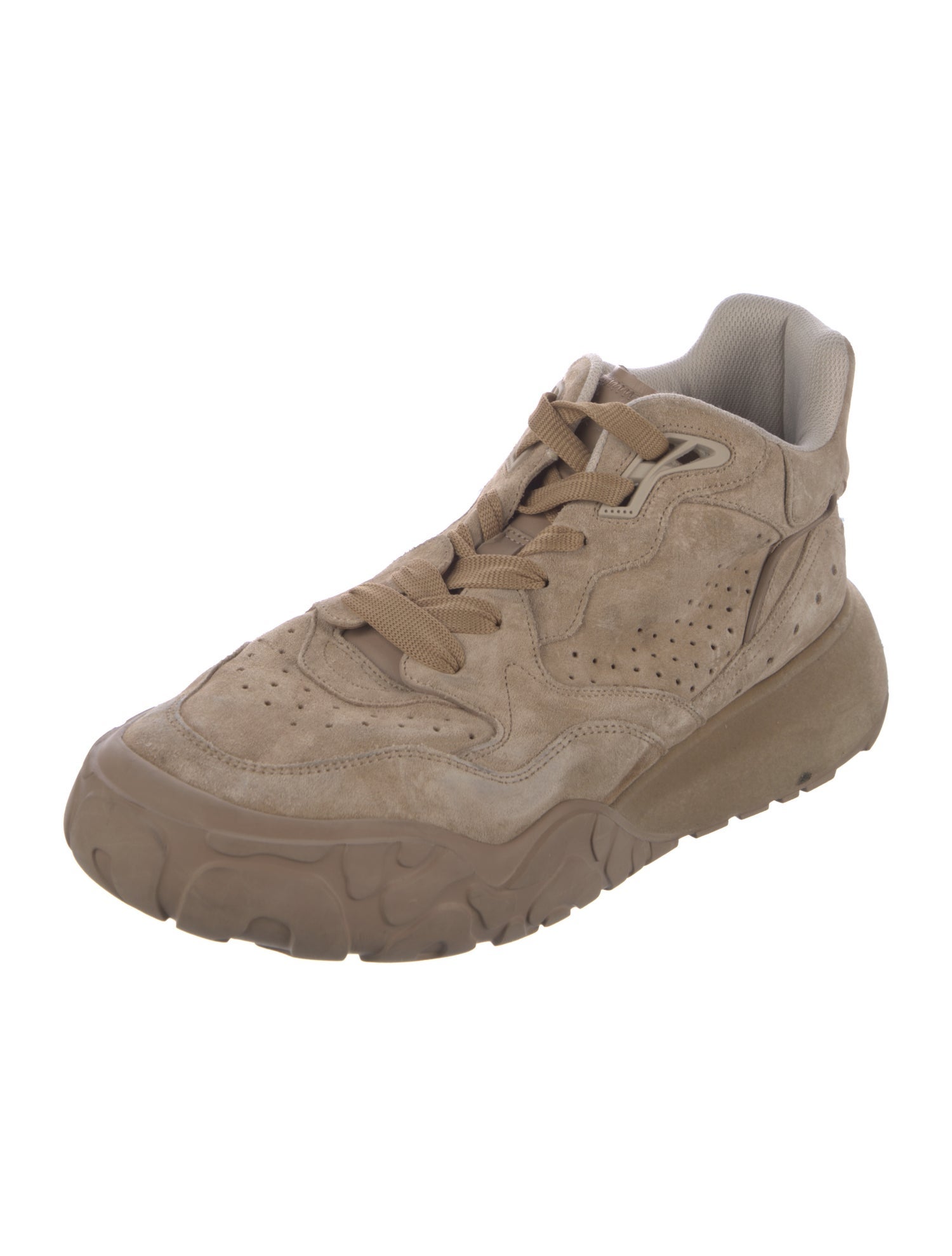 Alexander McQueen Suede Patterned Athletic Sneakers