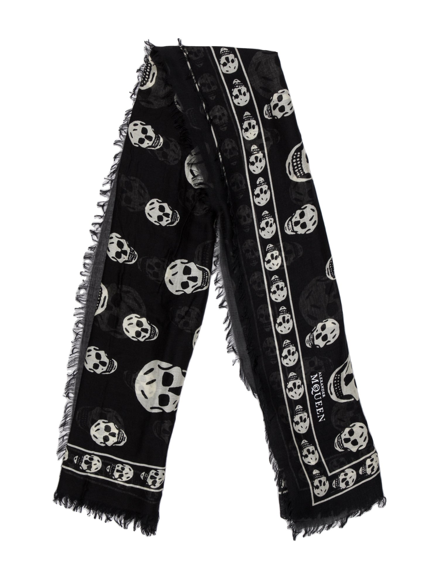 Alexander McQueen Silk Skull Scarf