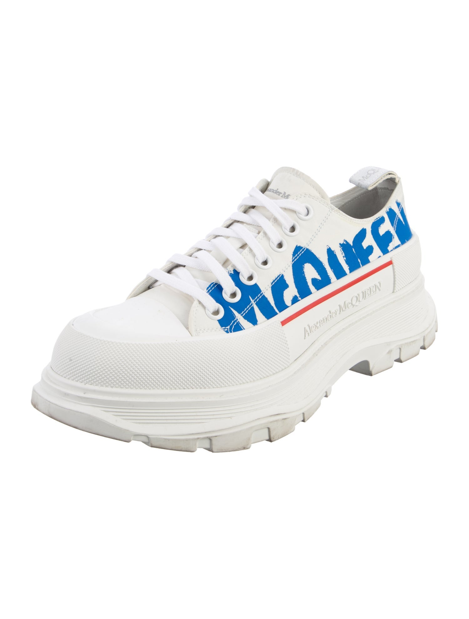Alexander McQueen Canvas Printed Athletic Sneakers