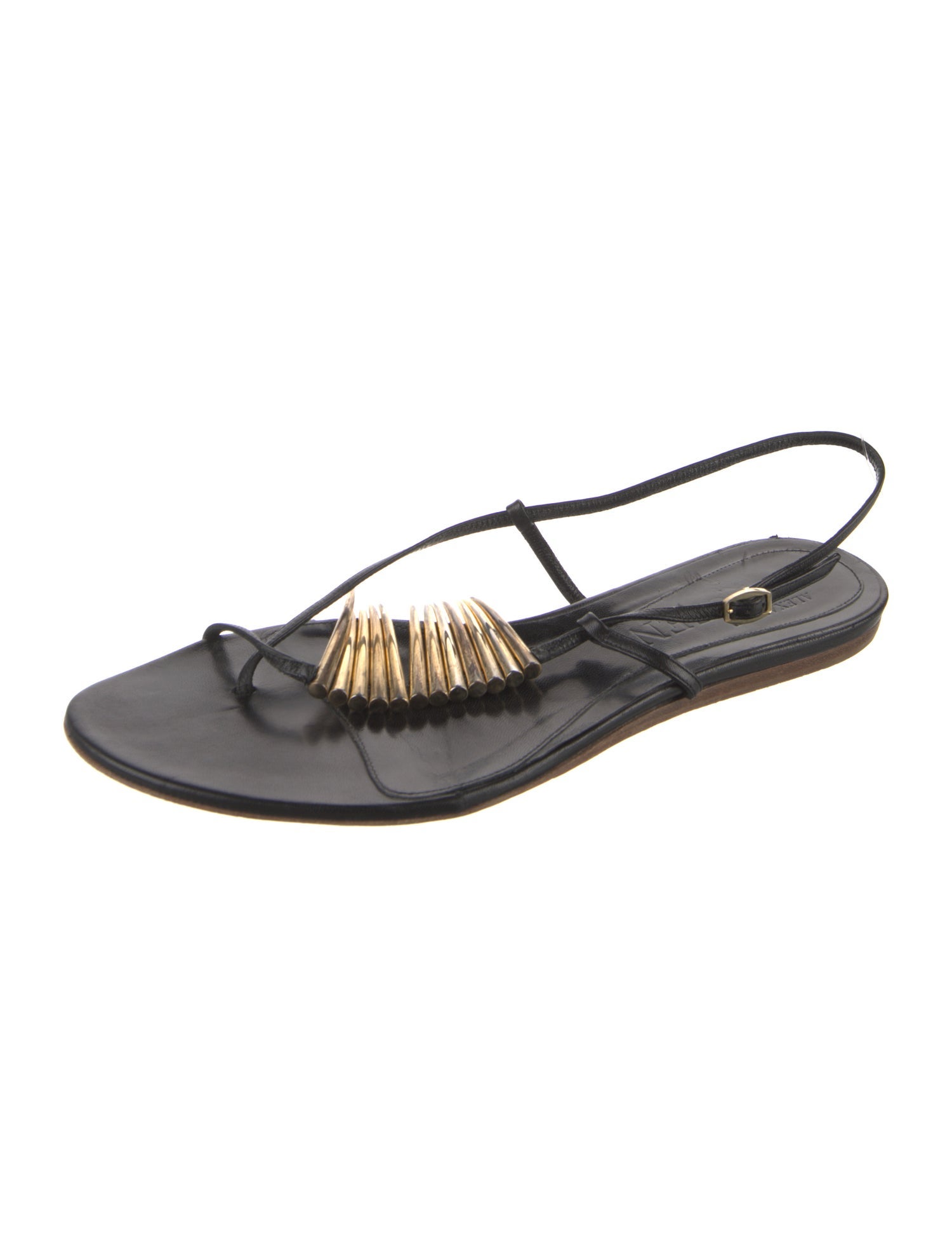 Alexander McQueen Leather Slingback Sandals