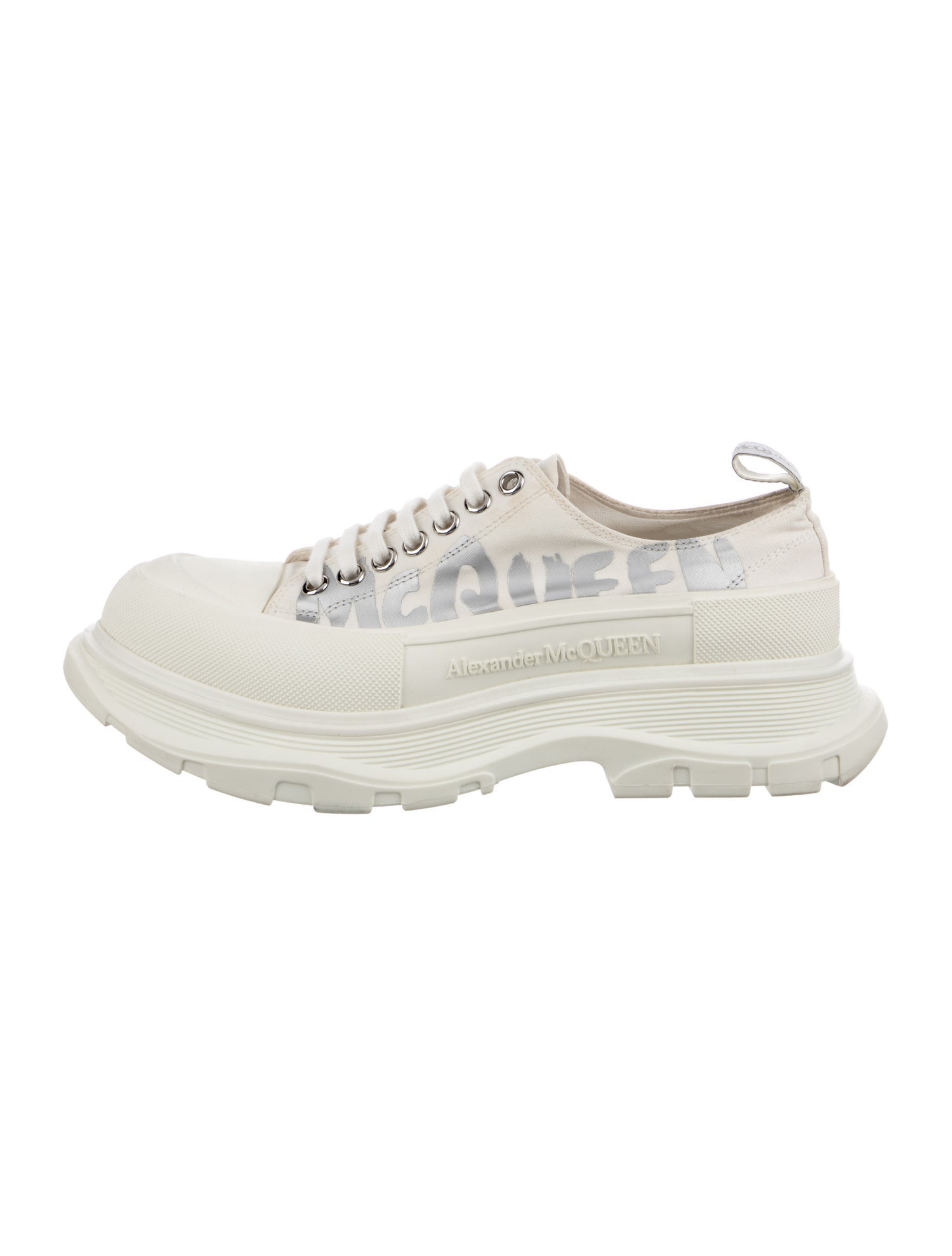 Alexander McQueen Canvas Printed Chunky Sneakers