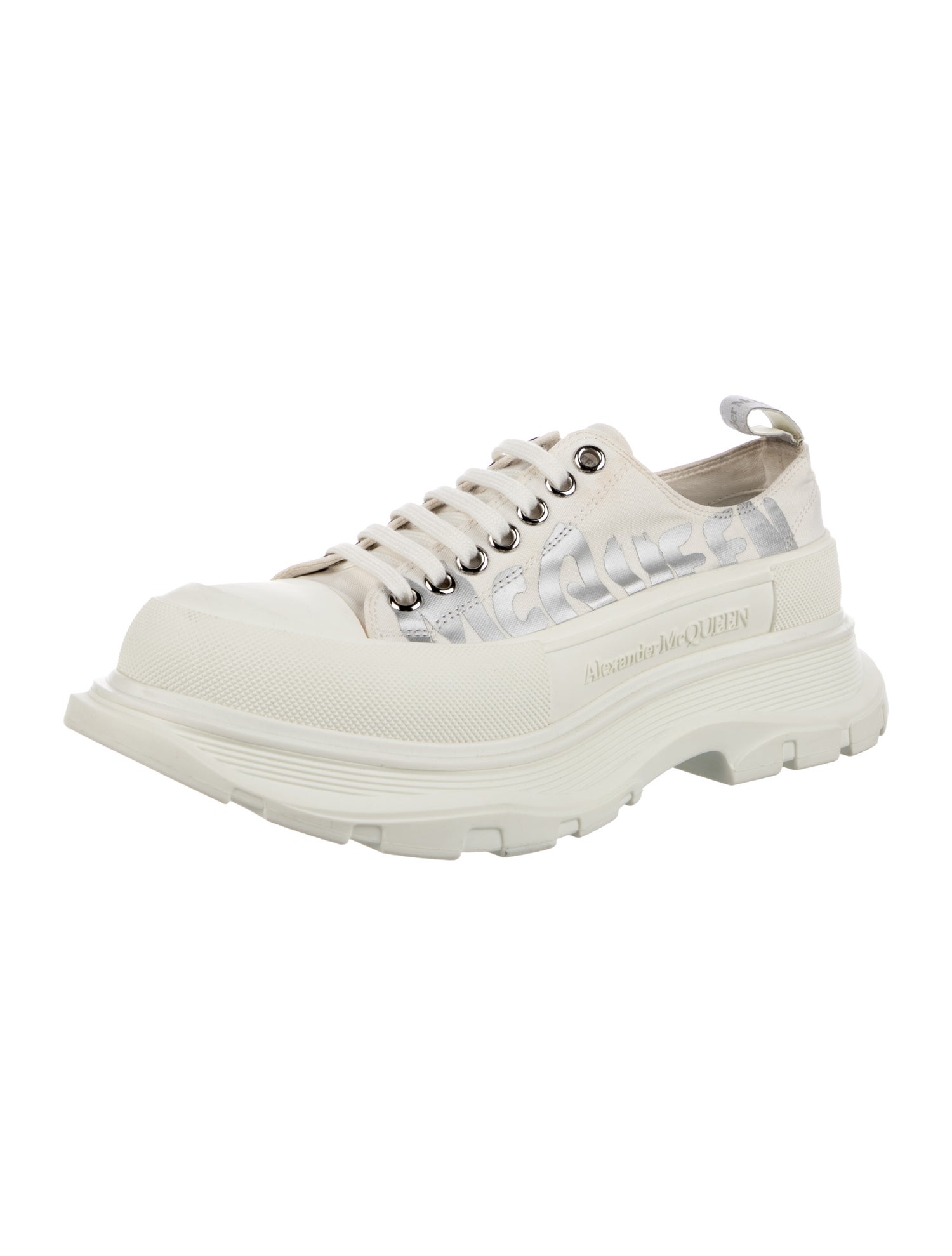 Alexander McQueen Canvas Printed Chunky Sneakers