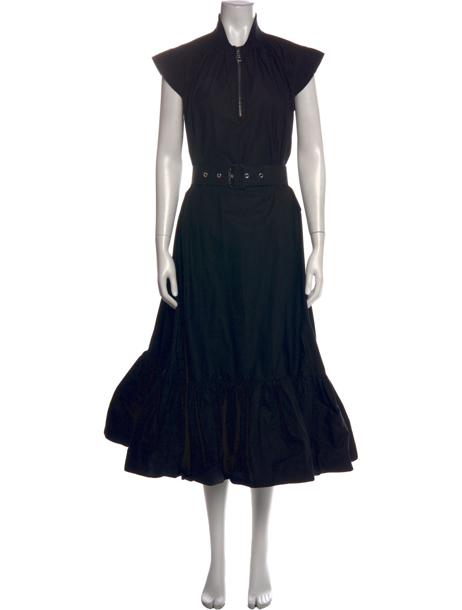 Alexander McQueen Silk Midi Length Dress