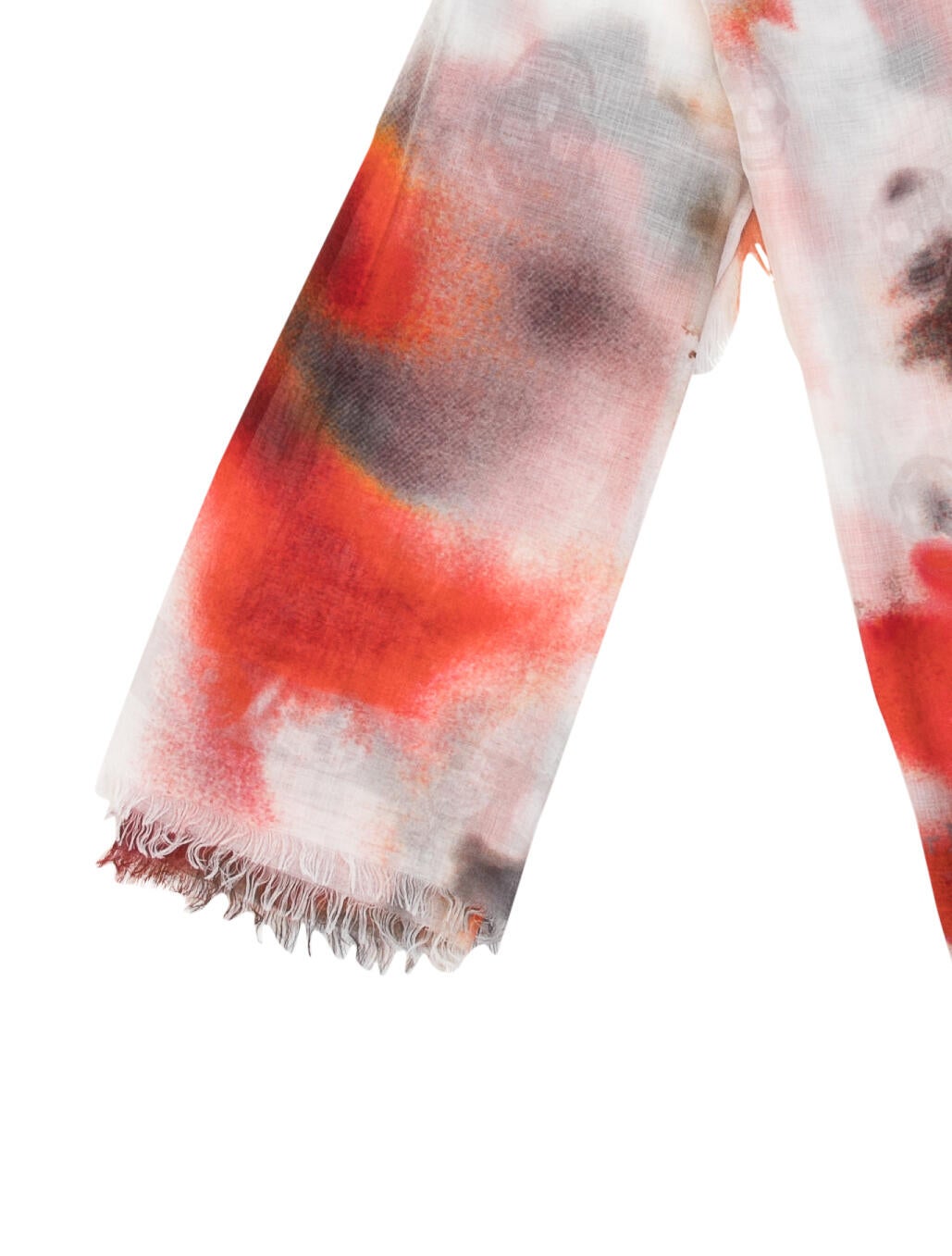 Alexander McQueen Obscured Flower Printed Scarf