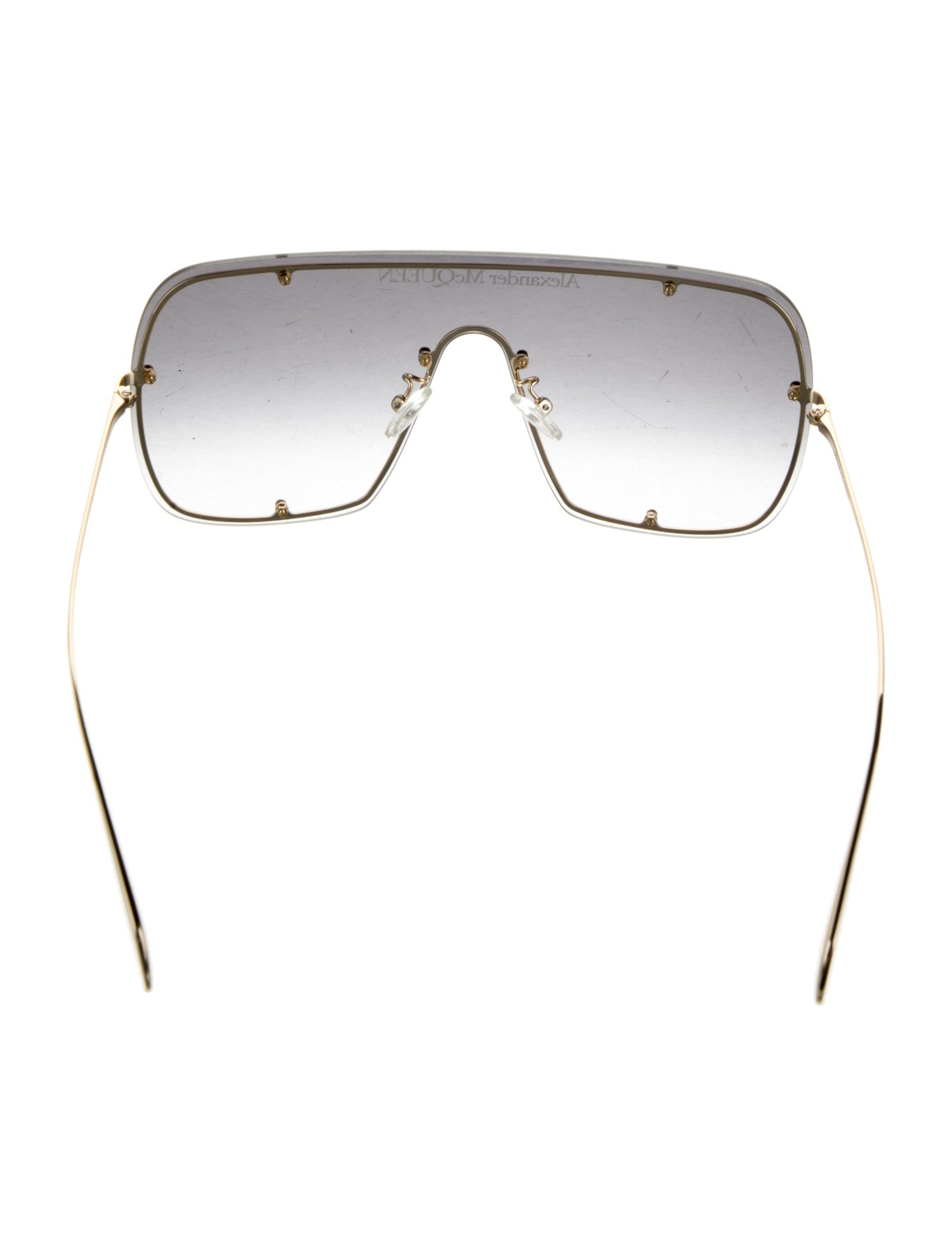 Alexander McQueen Shield Gradient Sunglasses w/ Tags