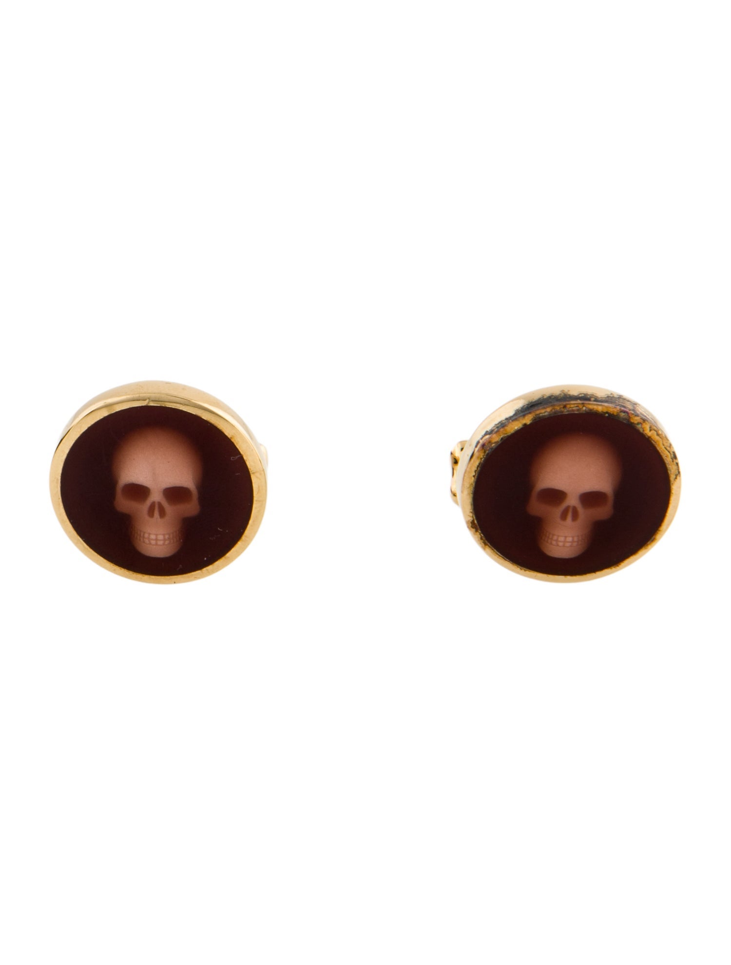 Alexander McQueen Hologram Skull Cufflinks