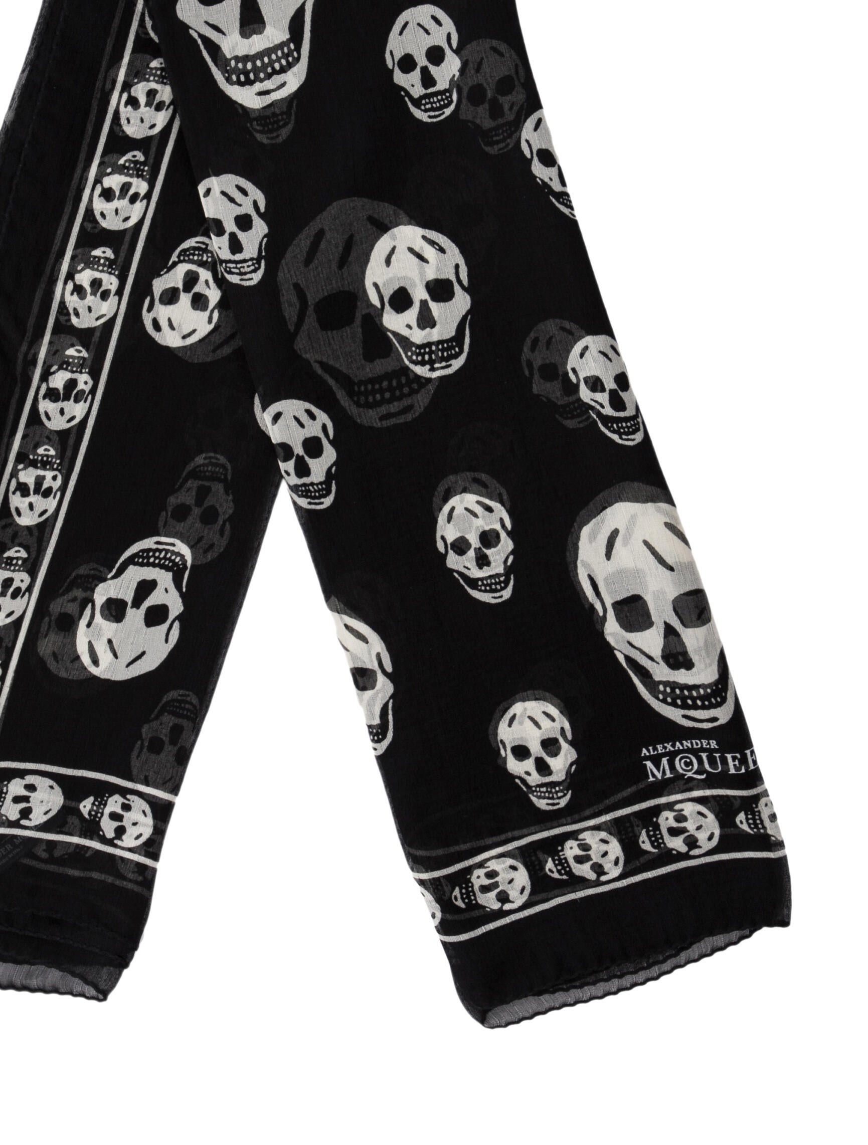 Alexander McQueen Silk Skull Scarf