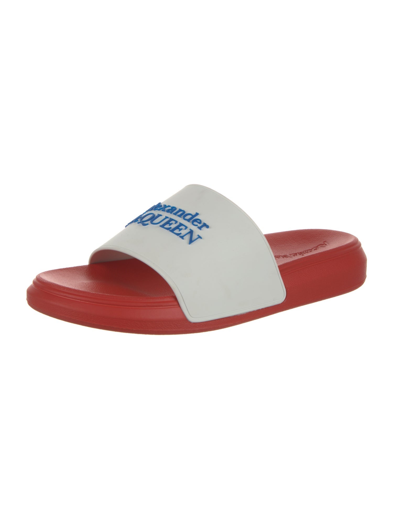 Alexander McQueen Rubber Graphic Print Slides