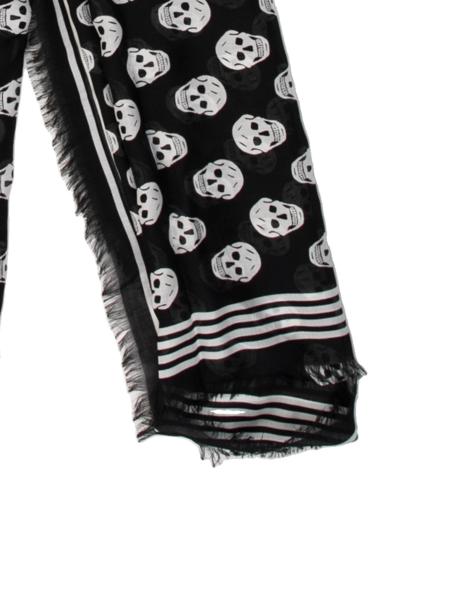 Alexander McQueen Skull Printed Scarf w/ Tags